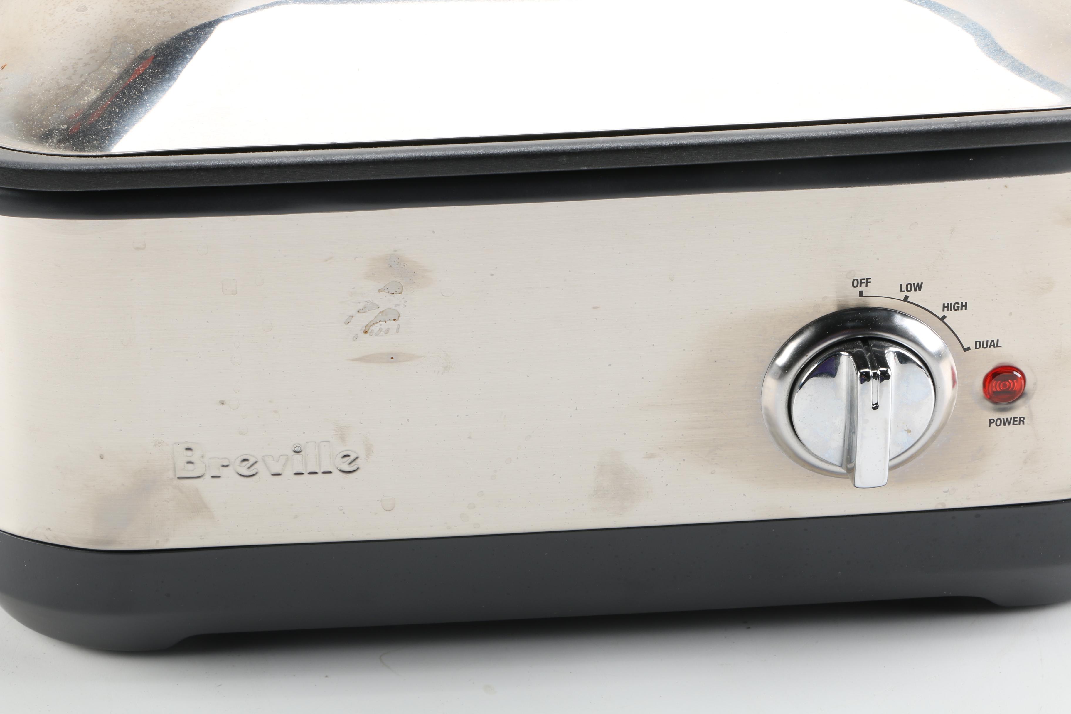 Breville Electric Stainless Steel Slow Cooker Model BSC560XL with Instructions