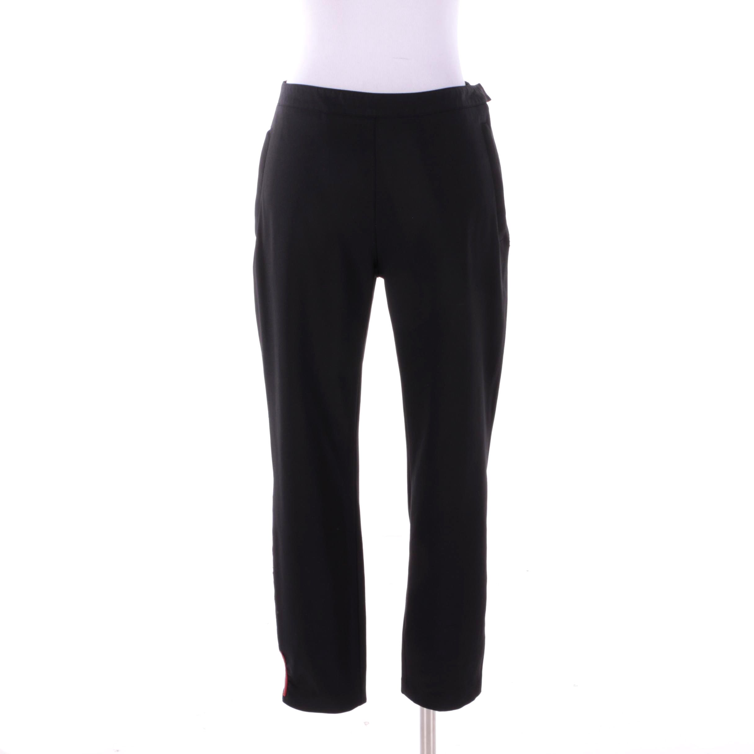 Women's Prada Black Nylon Blend Trousers