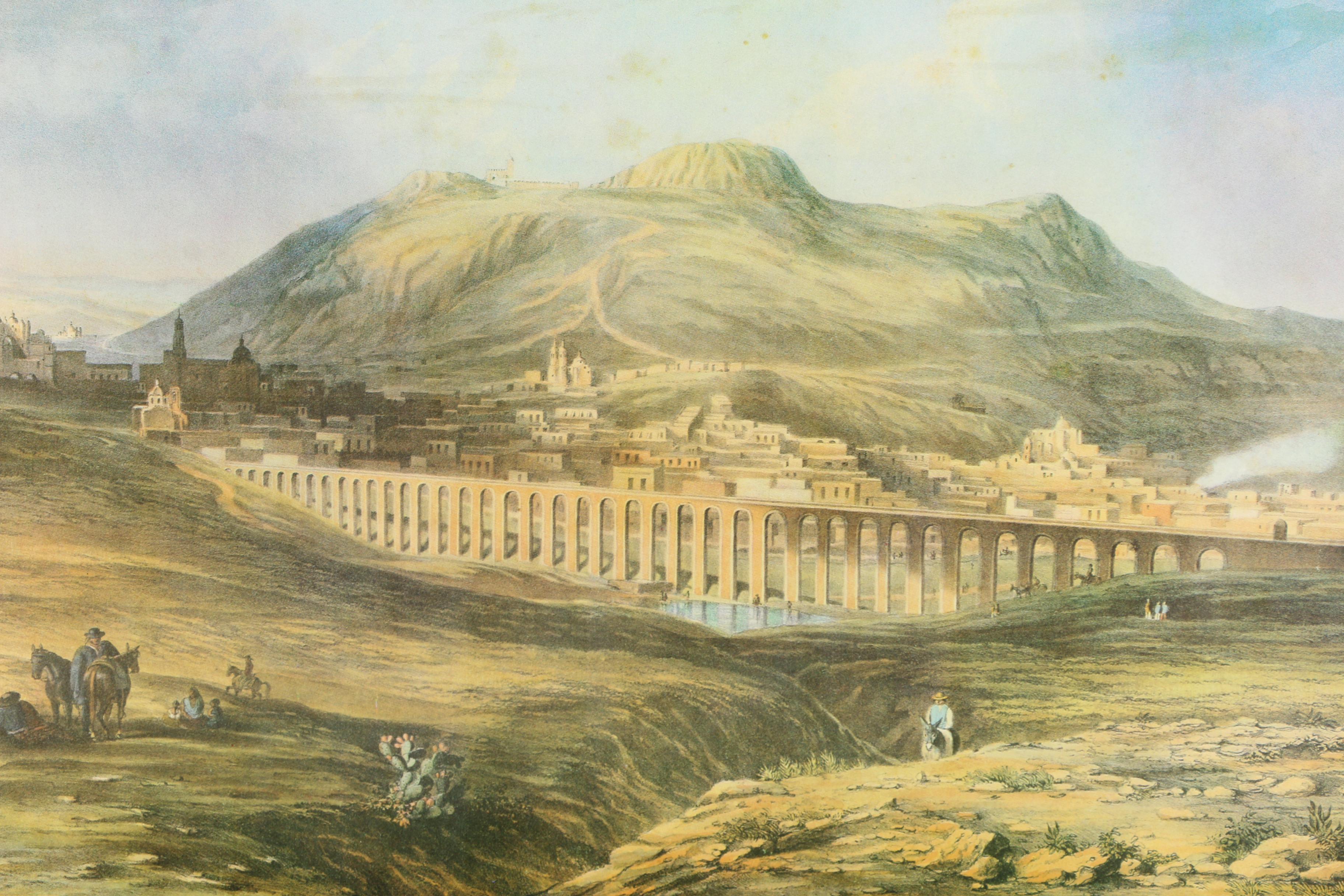 After D.T. Egerton Book Of Offset Lithograph Prints "Mexico 1840"