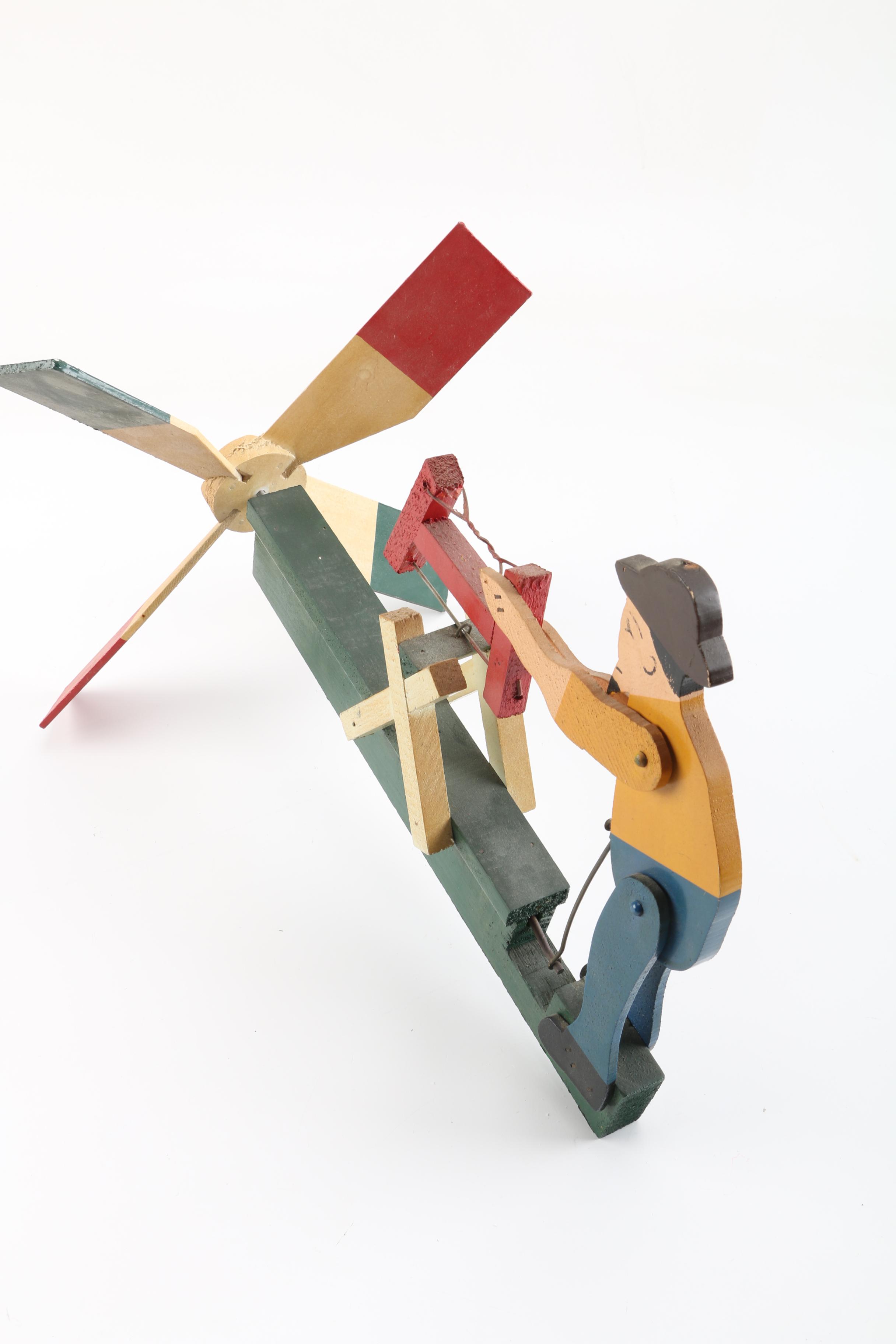 Folk Art Style Whirligig