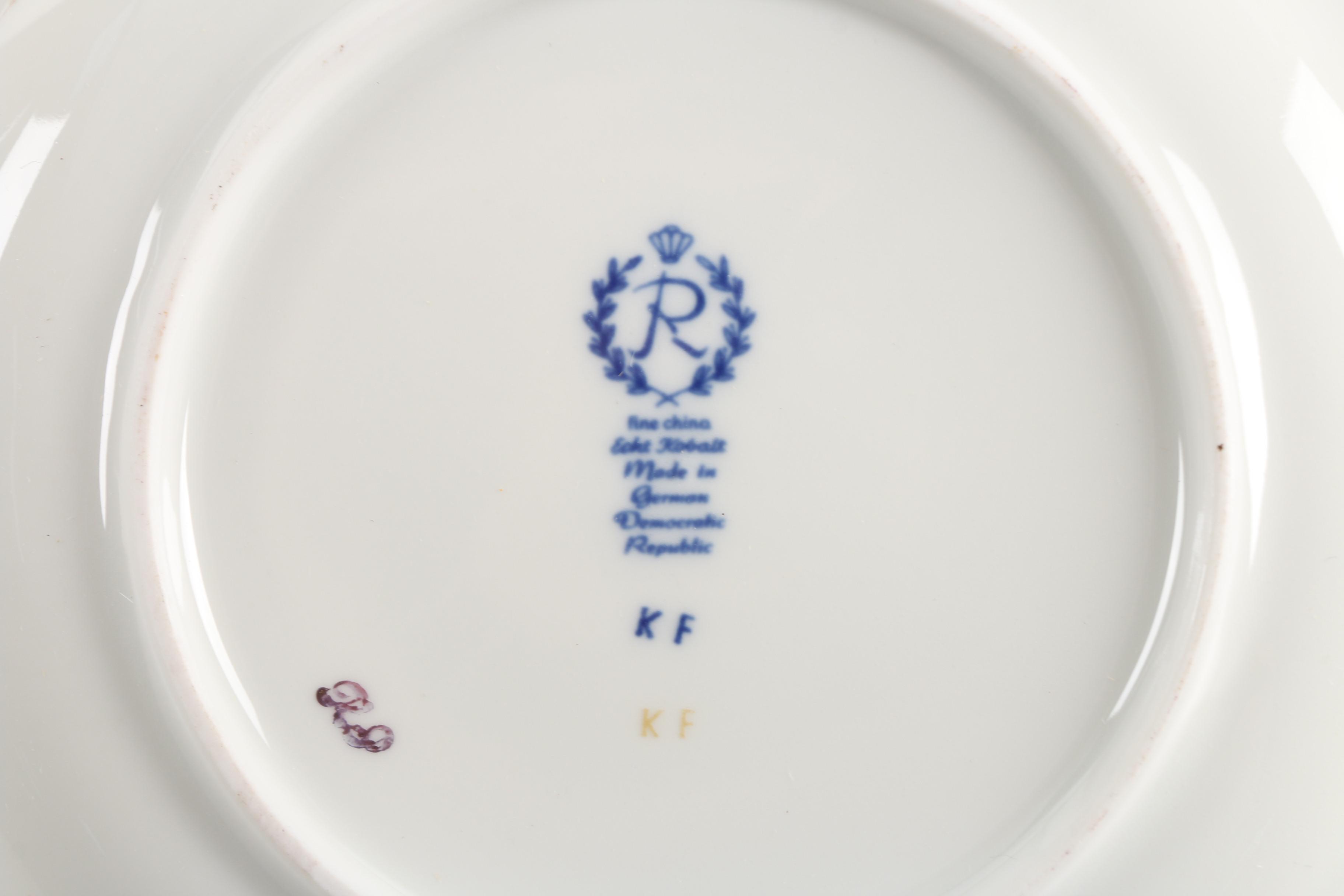 Vintage Reichenbach "Echt Kobalt" Porcelain Bowls