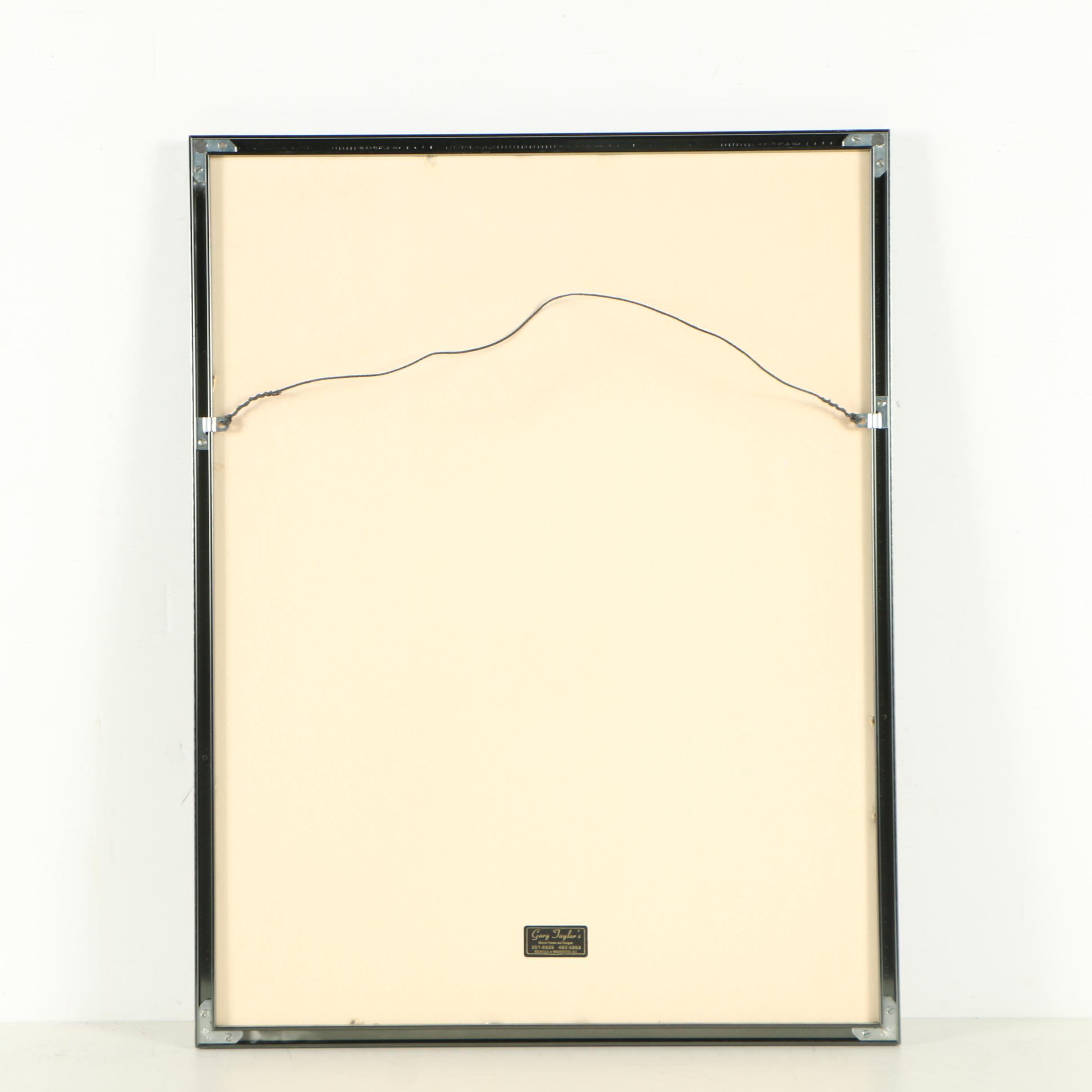 Martin Goldman Limited Edition Vintage Offset Lithograph "Lost Luggage"