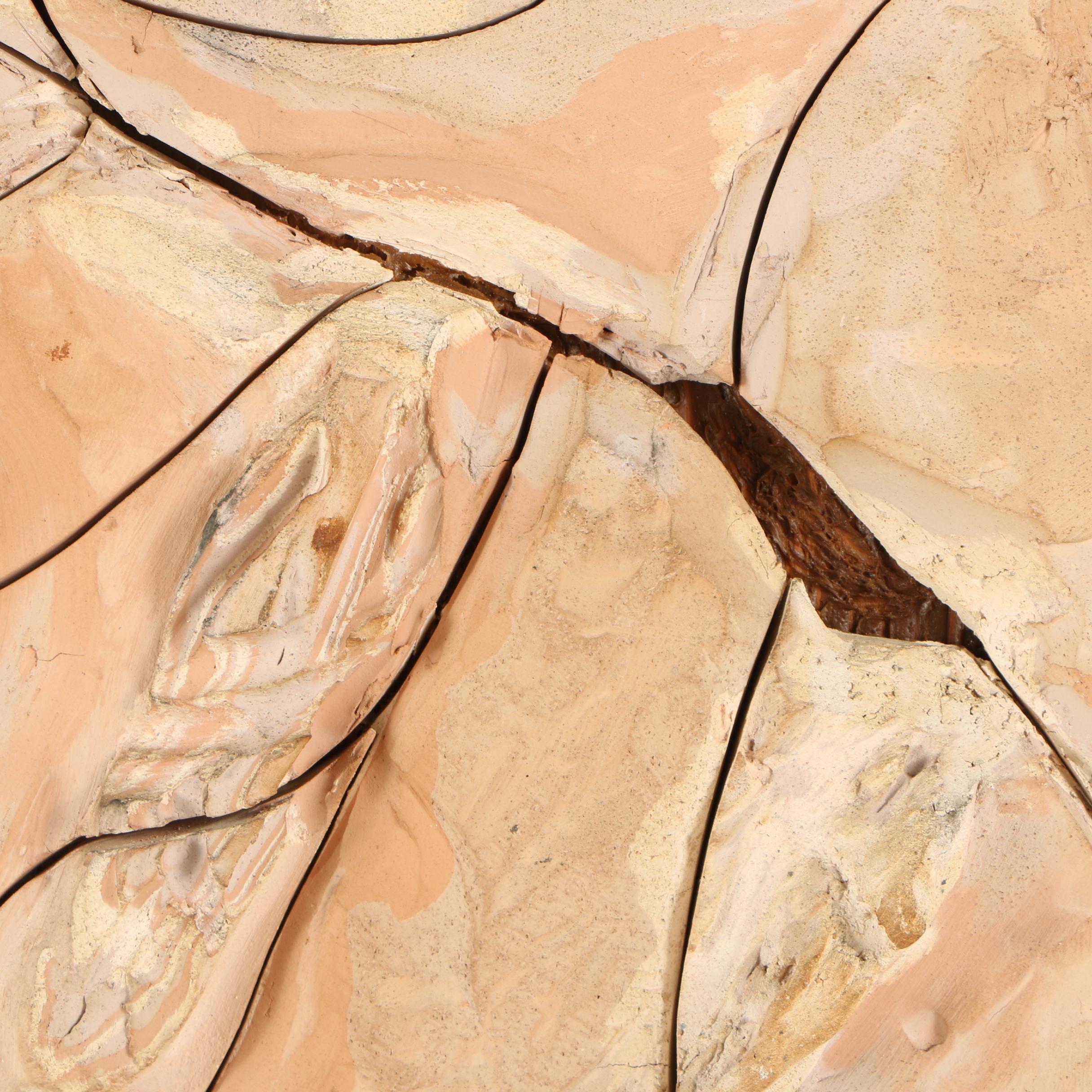 Late 20th Century Hand-Colored Plaster Wall Hanging