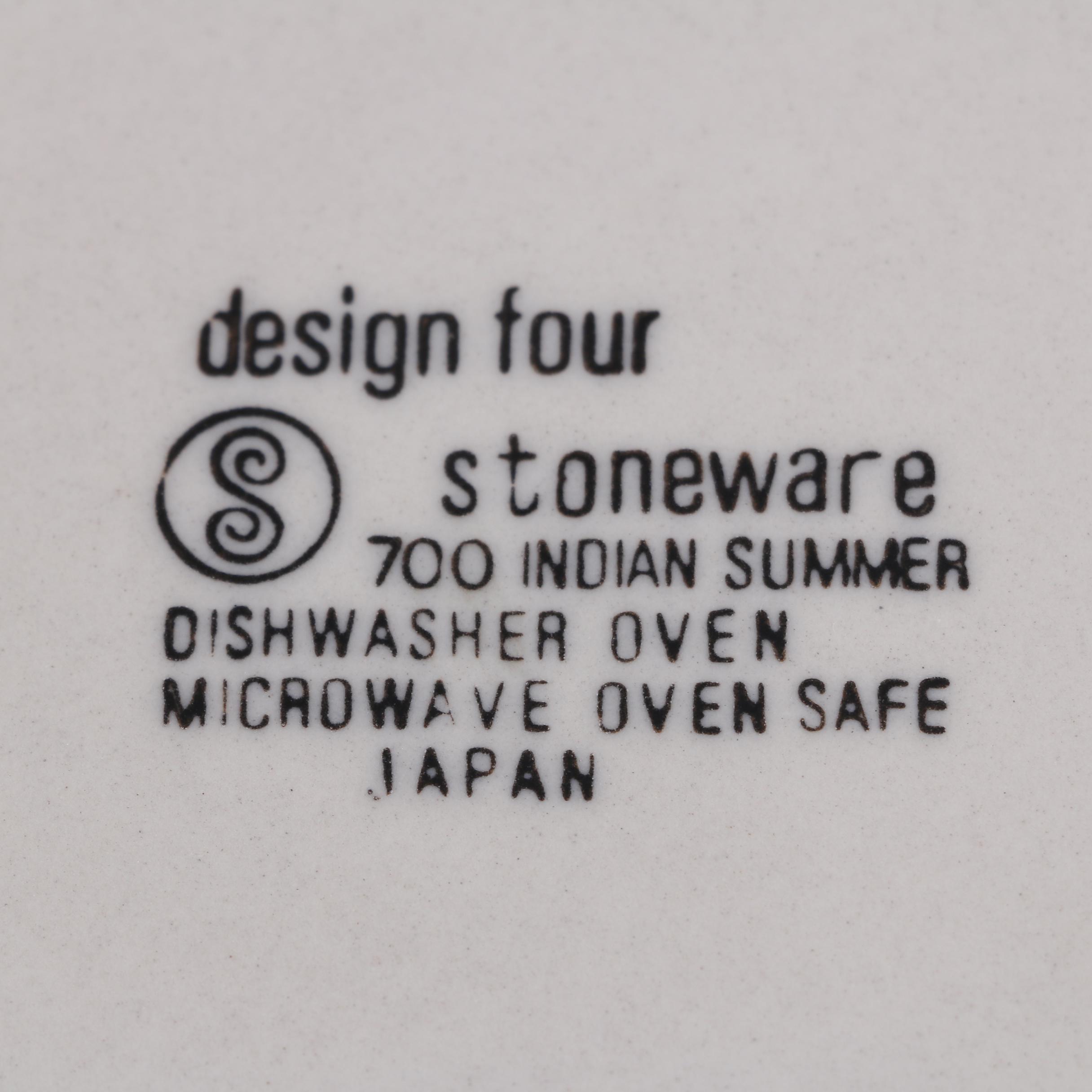 Design Four "Indian Summer" Stoneware Dinnerware