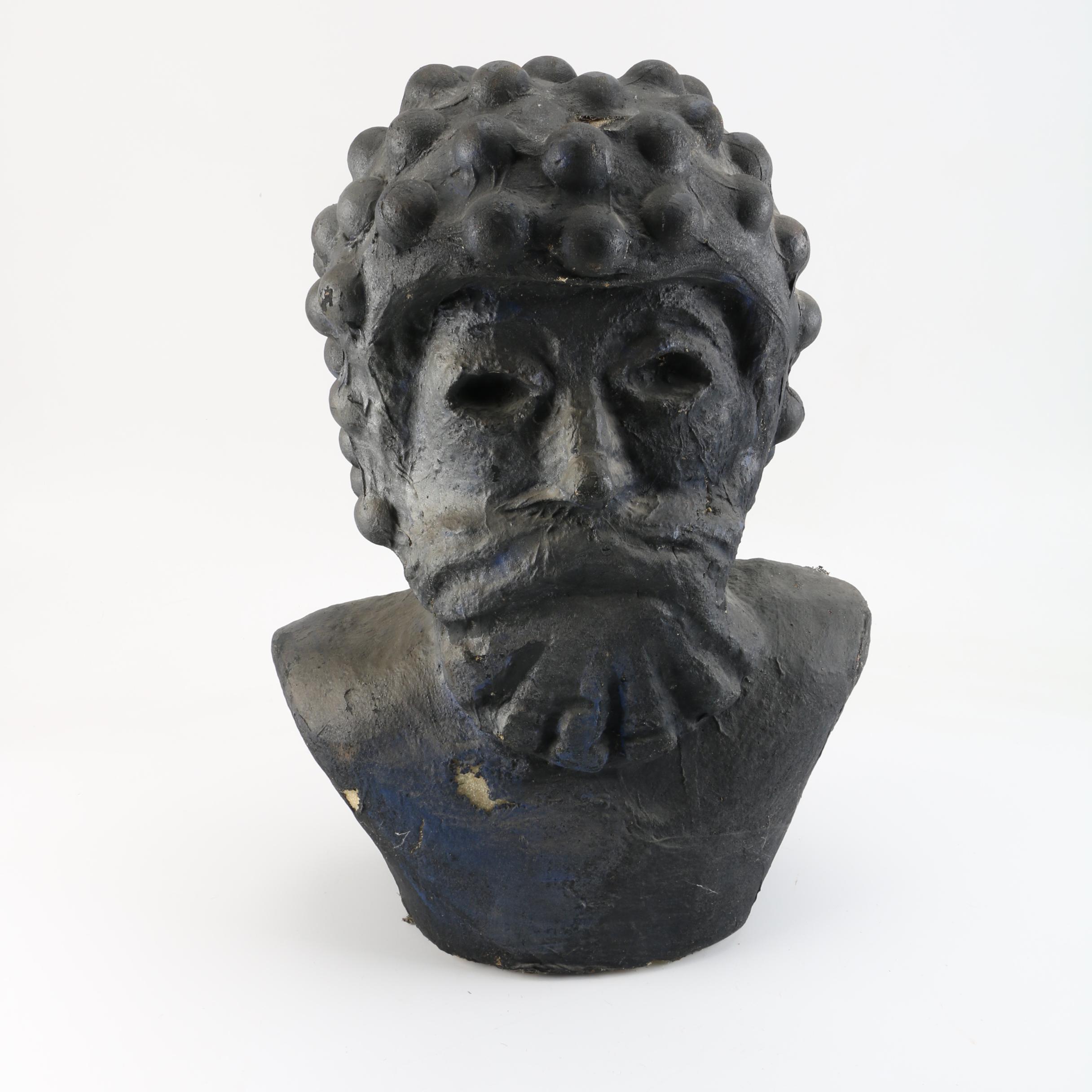 Painted Styrofoam Greek Bust