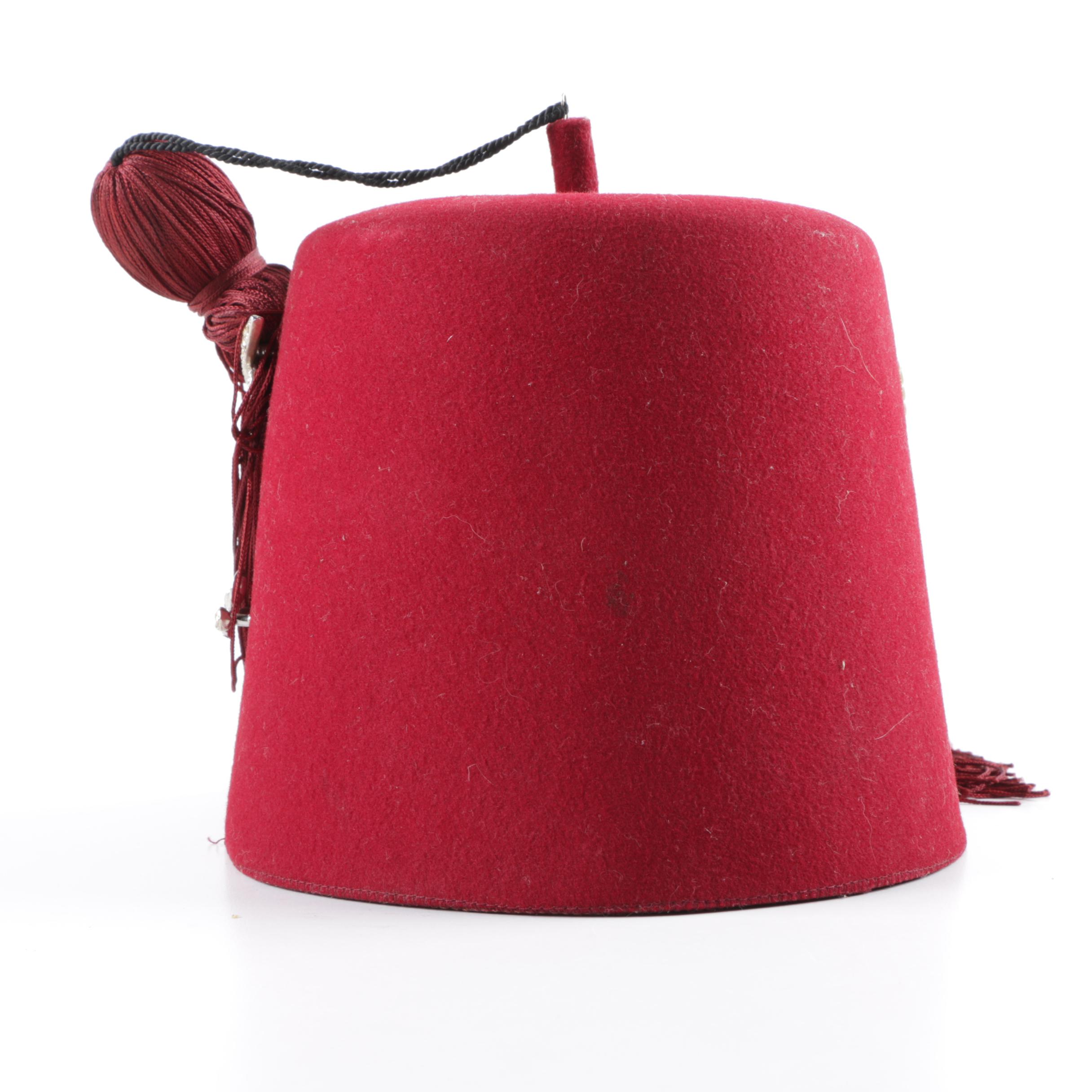 Vintage Anthony Nizzardini Masonic Supply Co. Shriners Fez