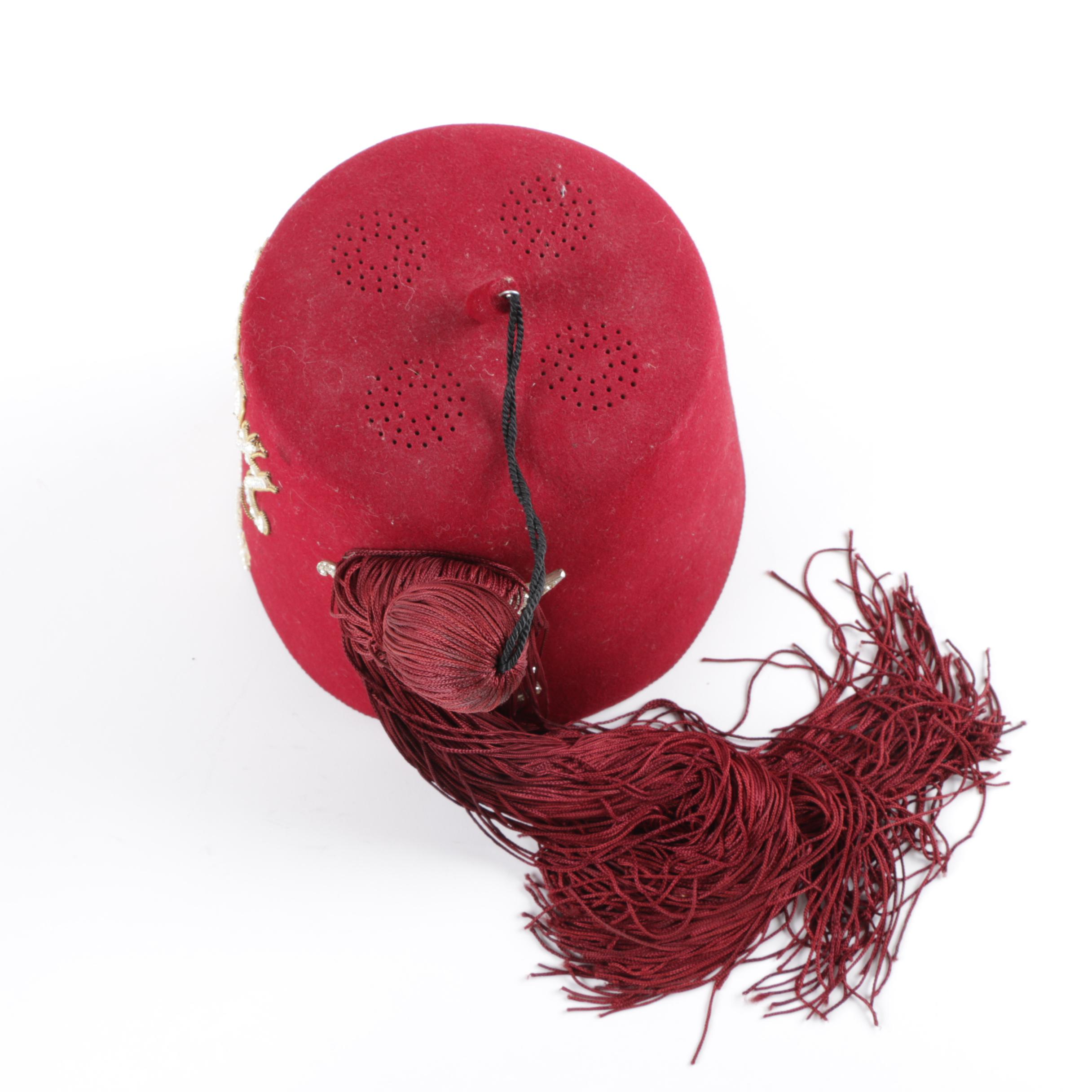 Vintage Anthony Nizzardini Masonic Supply Co. Shriners Fez