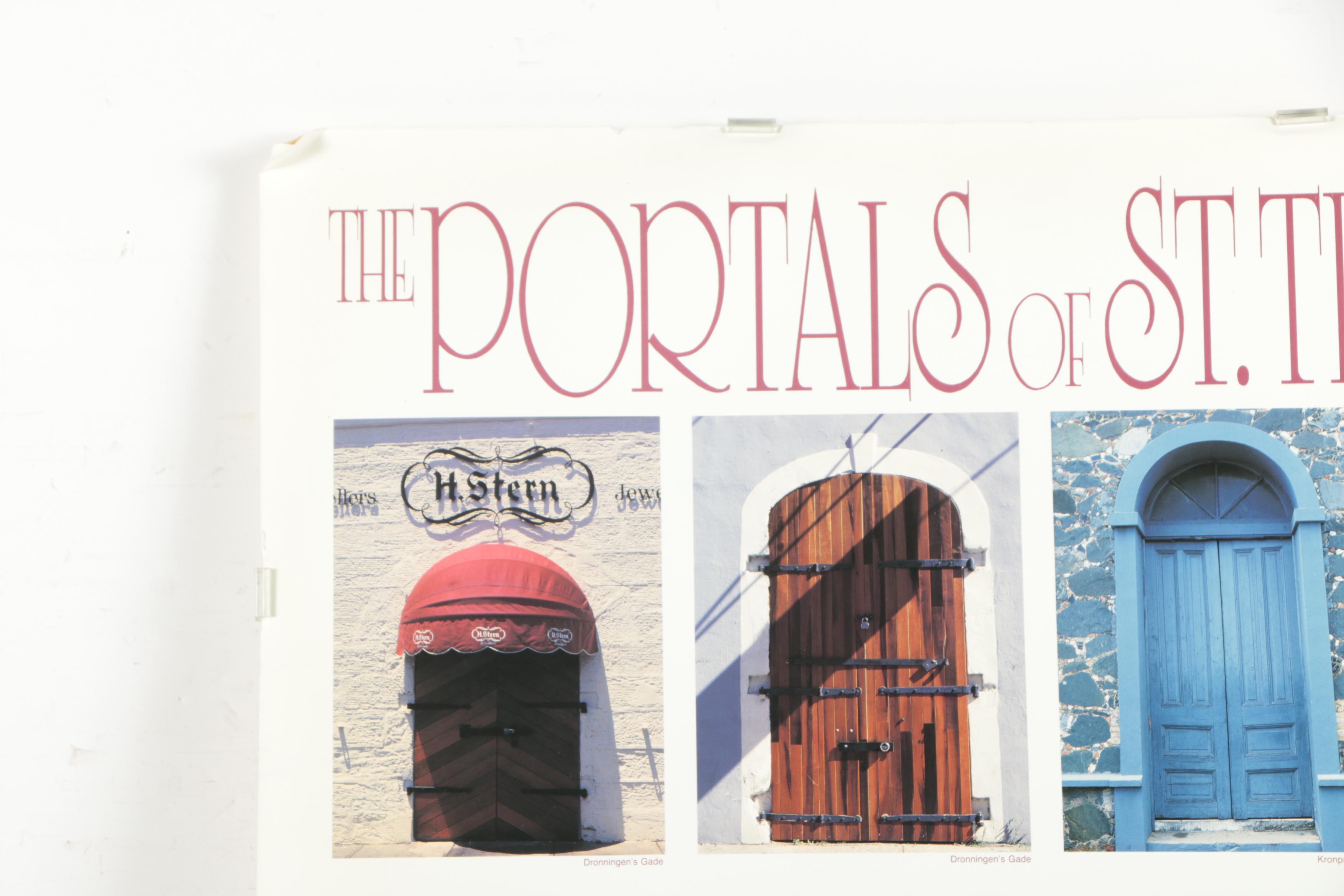 Vintage Offset Lithograph Poster "The Portals Of St. Thomas"