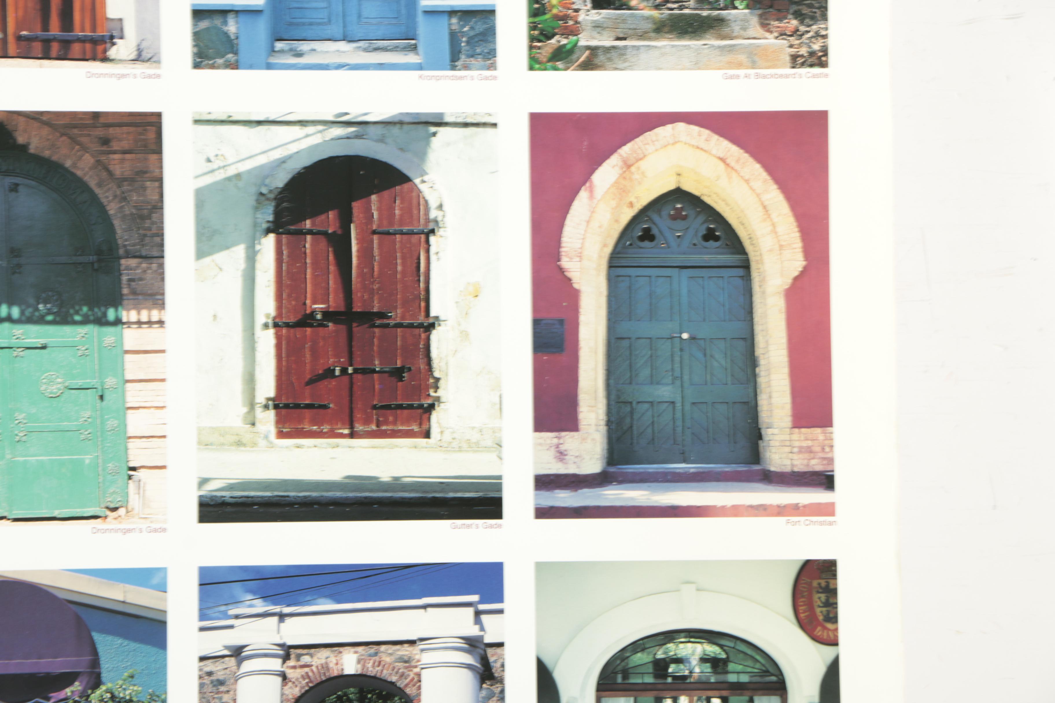 Vintage Offset Lithograph Poster "The Portals Of St. Thomas"