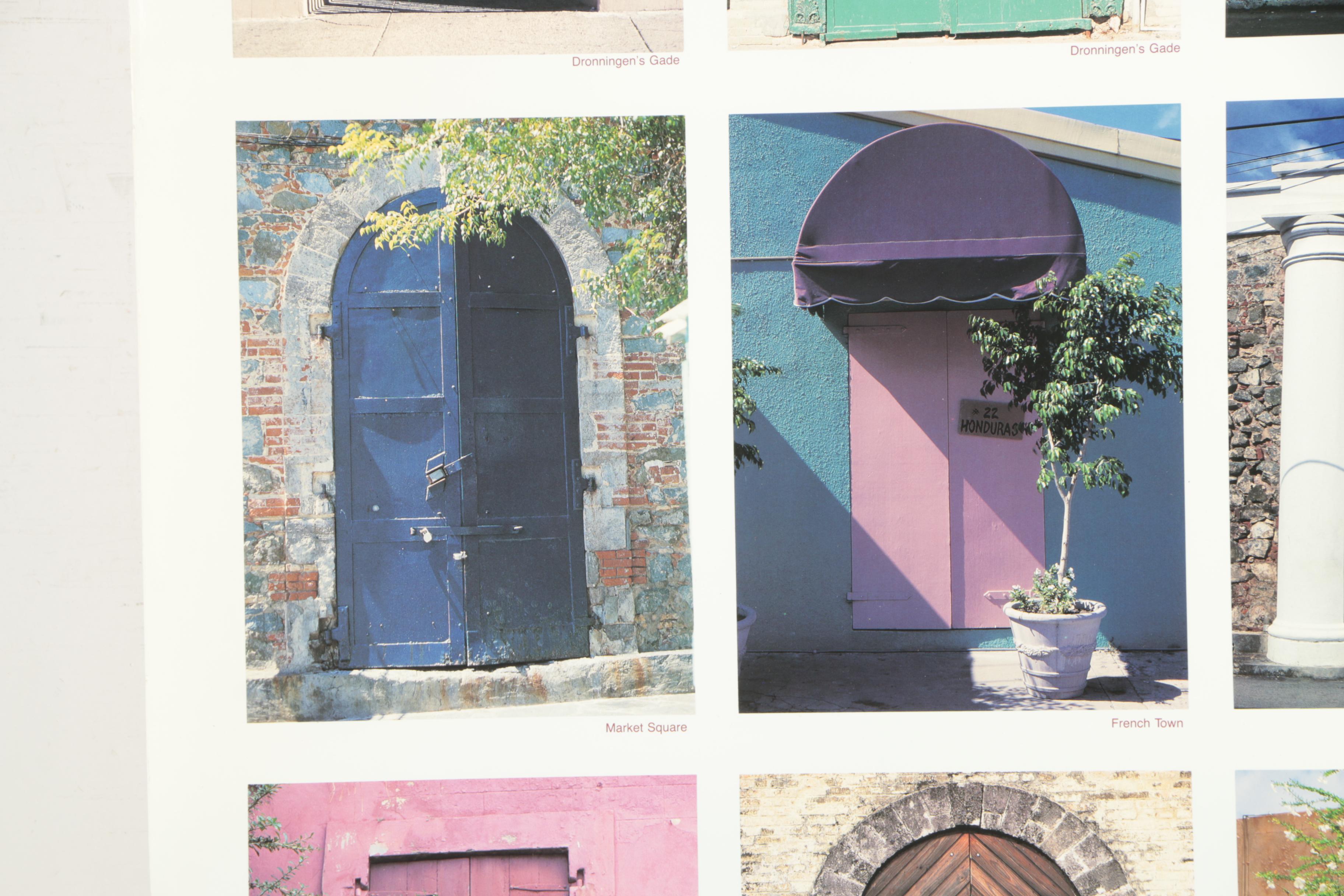 Vintage Offset Lithograph Poster "The Portals Of St. Thomas"