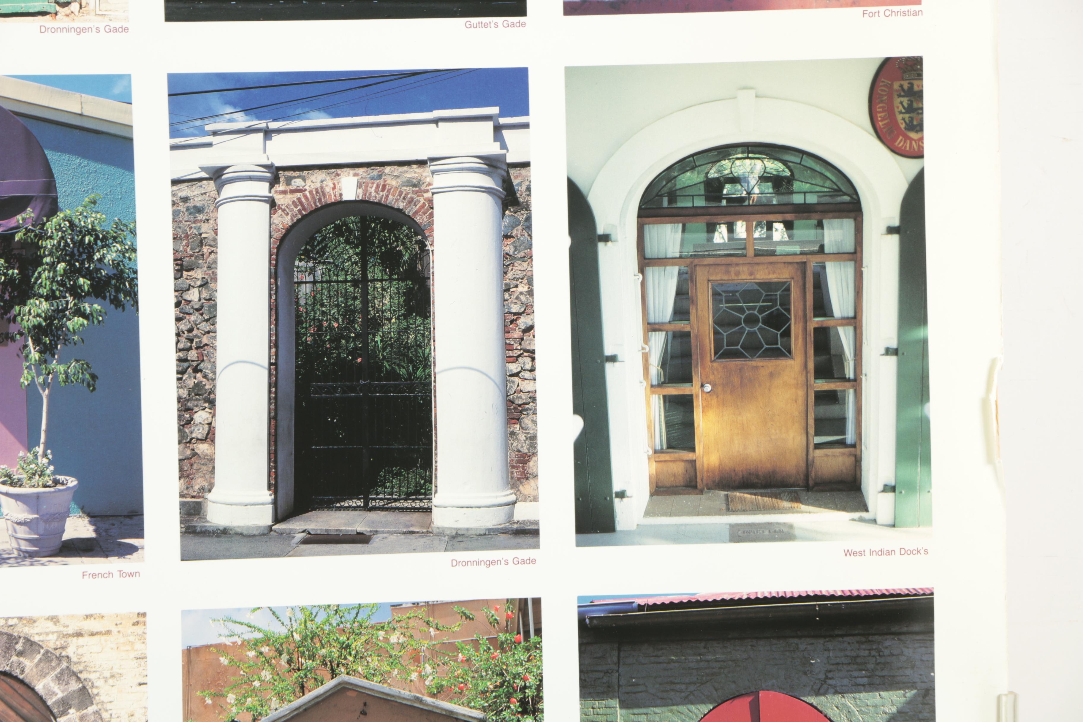 Vintage Offset Lithograph Poster "The Portals Of St. Thomas"