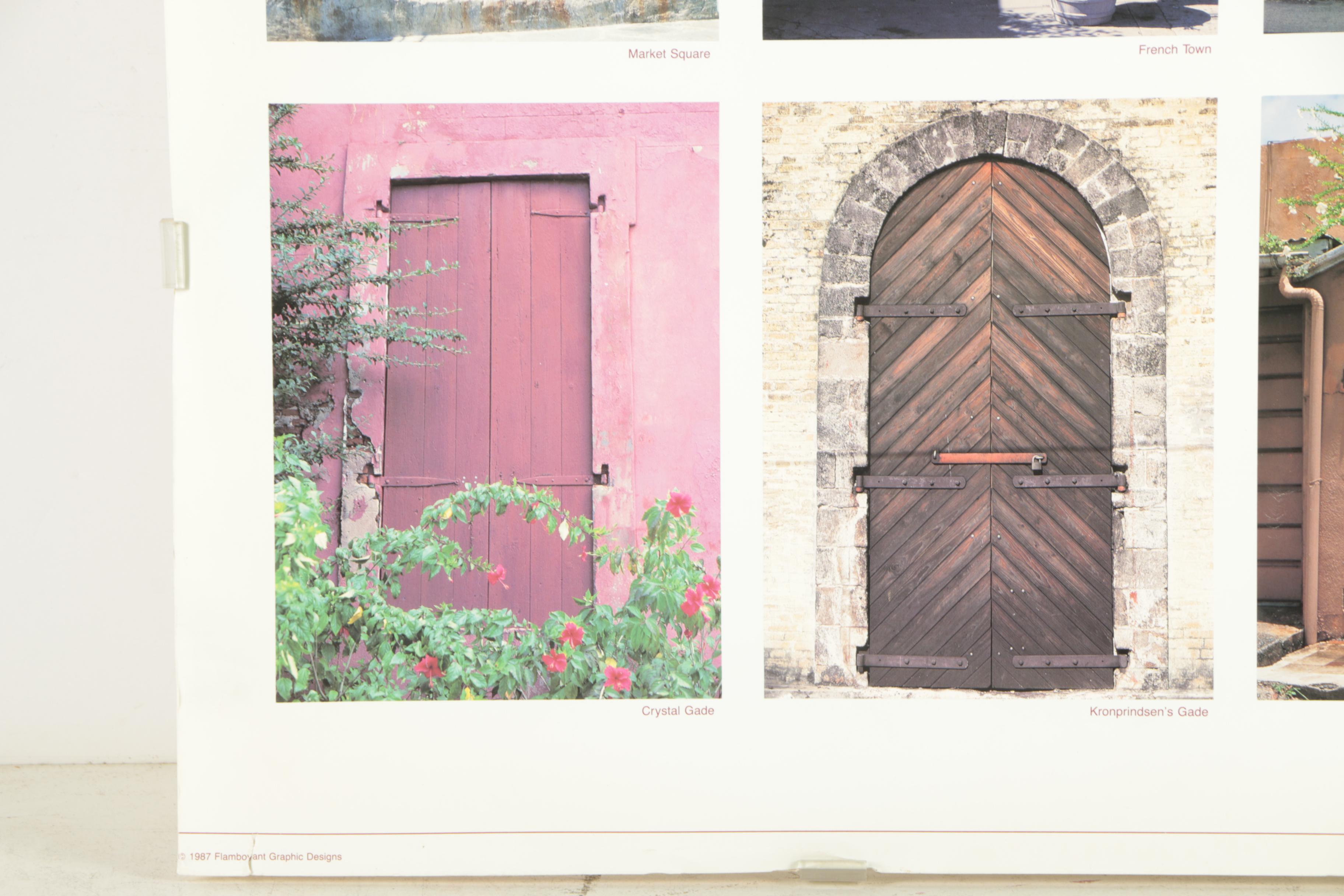 Vintage Offset Lithograph Poster "The Portals Of St. Thomas"