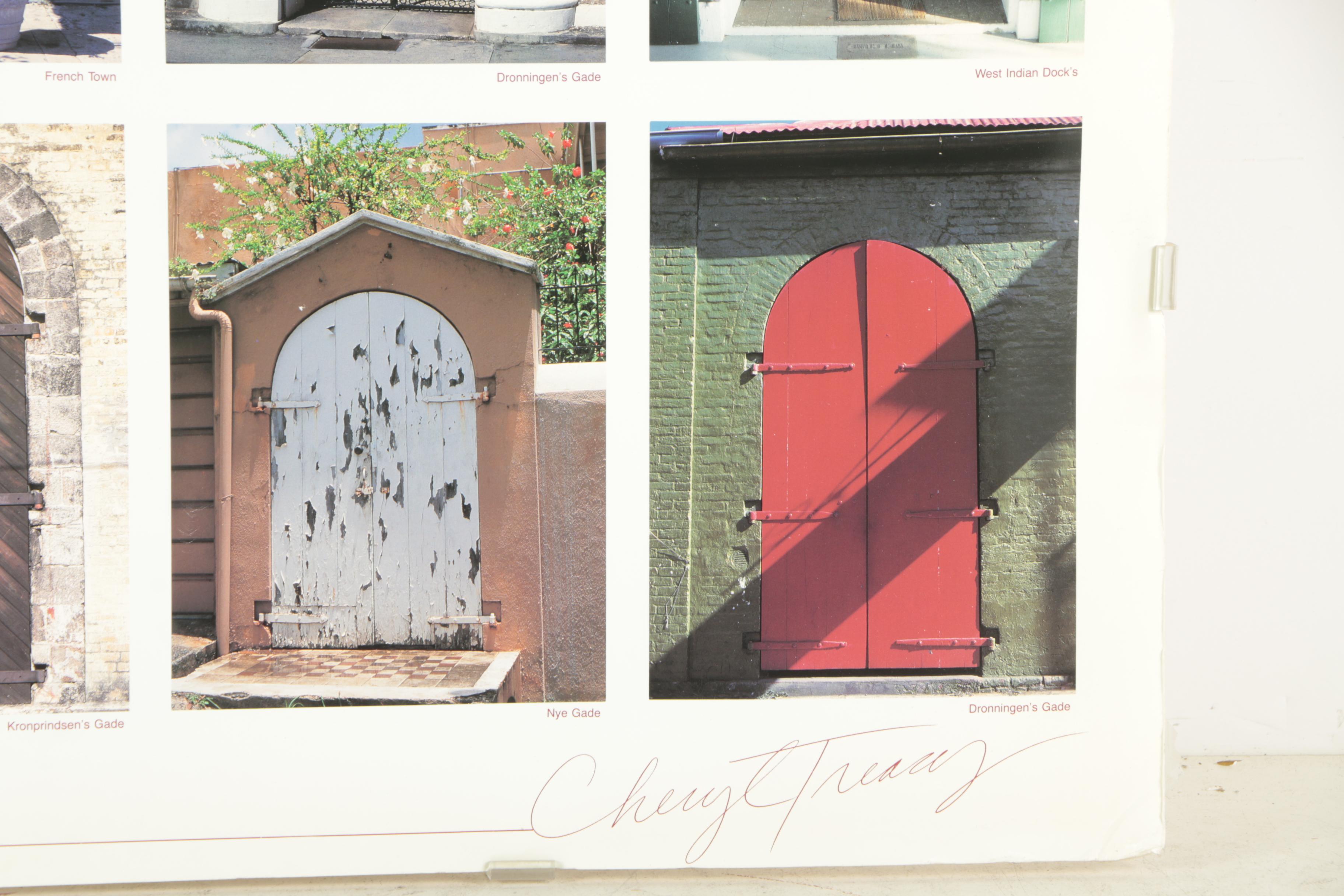 Vintage Offset Lithograph Poster "The Portals Of St. Thomas"