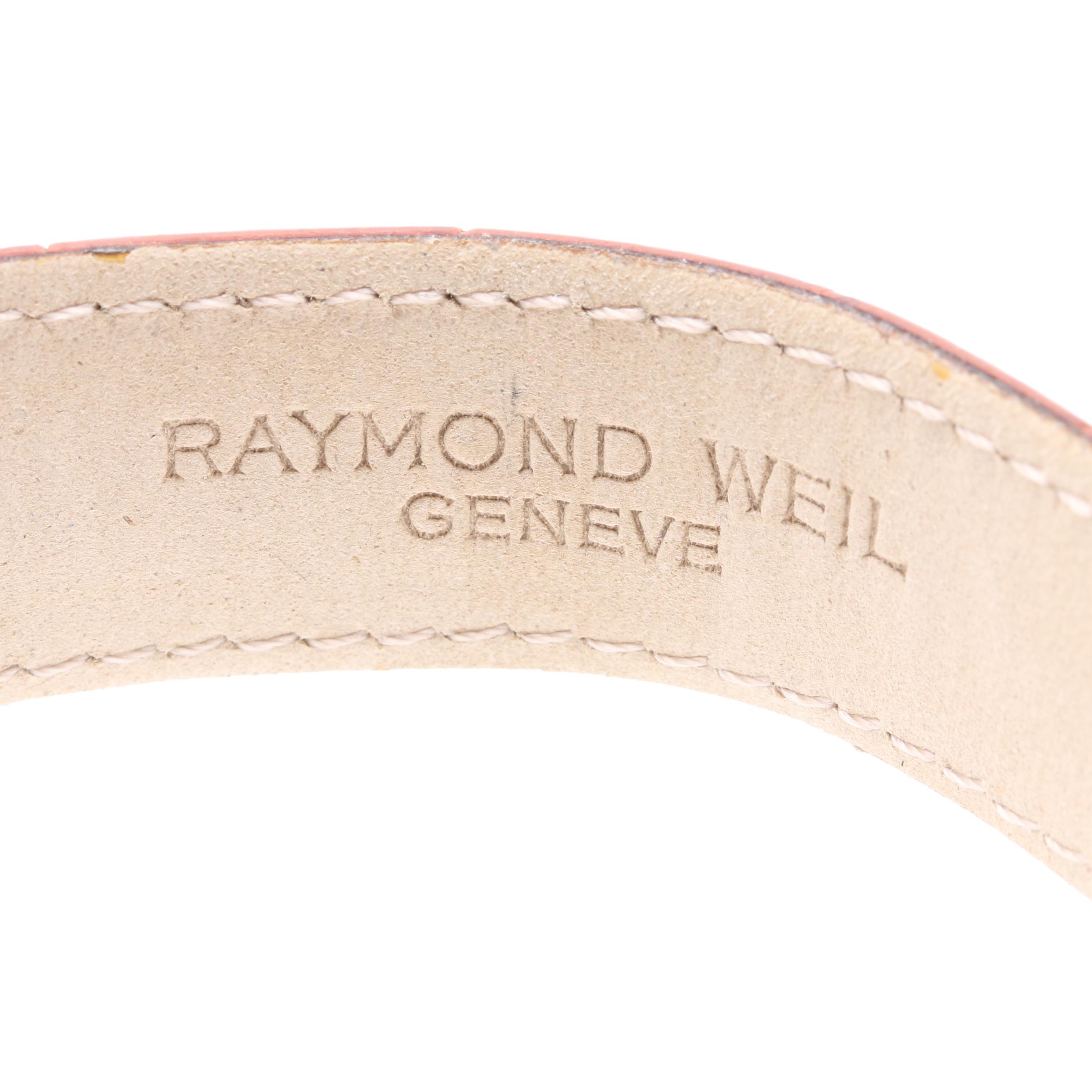 Raymond Weil 5569 Gold Tone Leather Watch with Pouch
