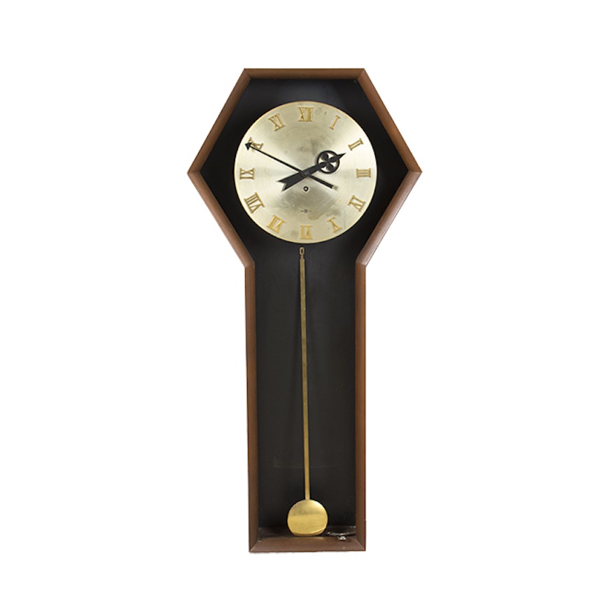 Arthur Umanoff for Howard Miller Mid Century Modern Wall Clock