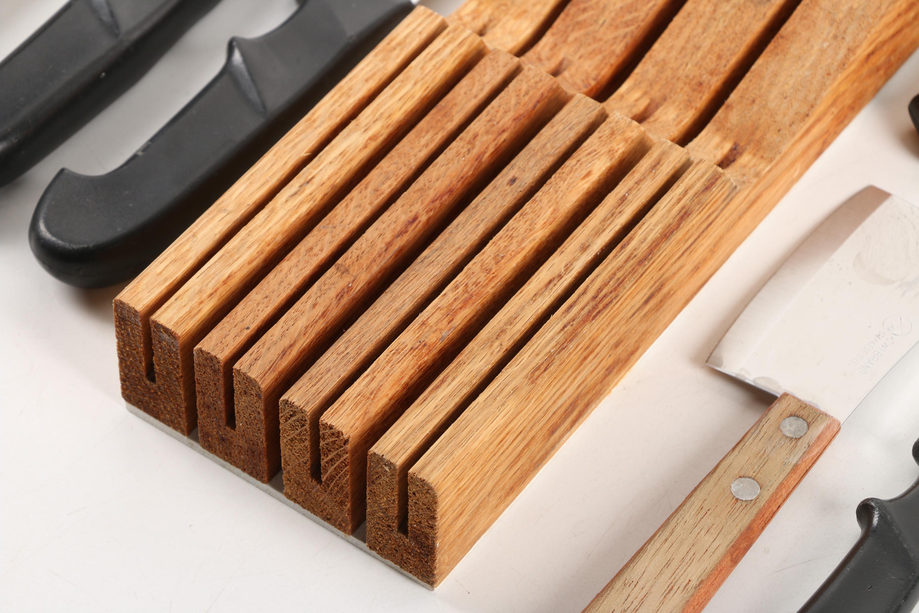 Knife Assortment with Wüsthof Trident Wooden Block
