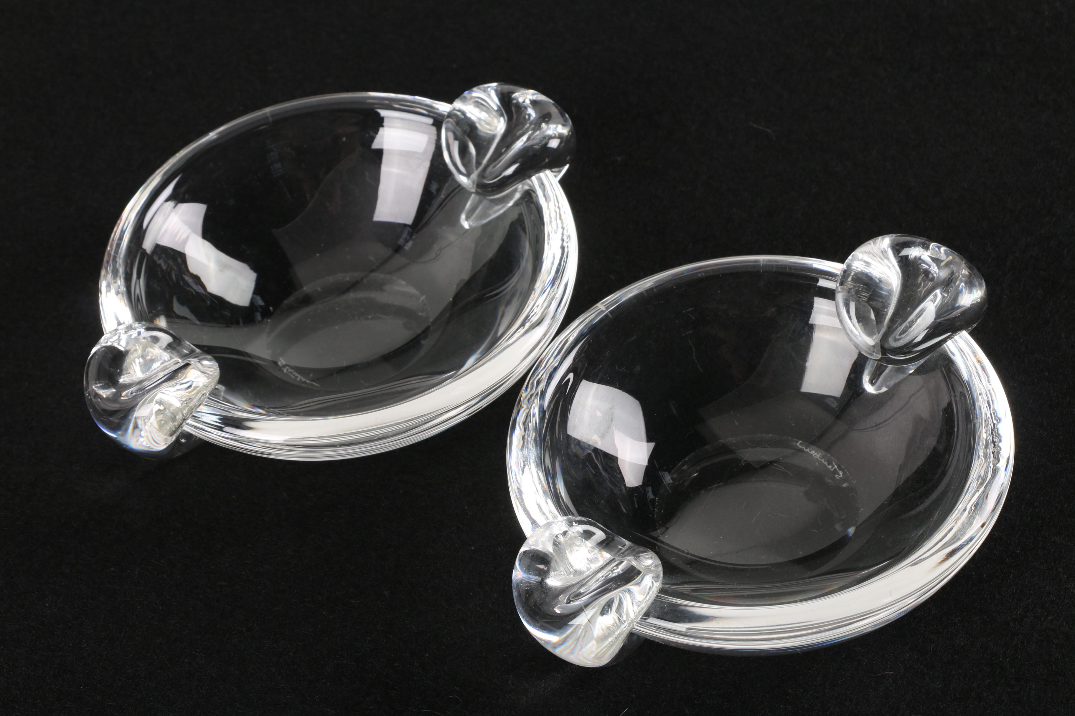 Steuben Glass Ash Receivers