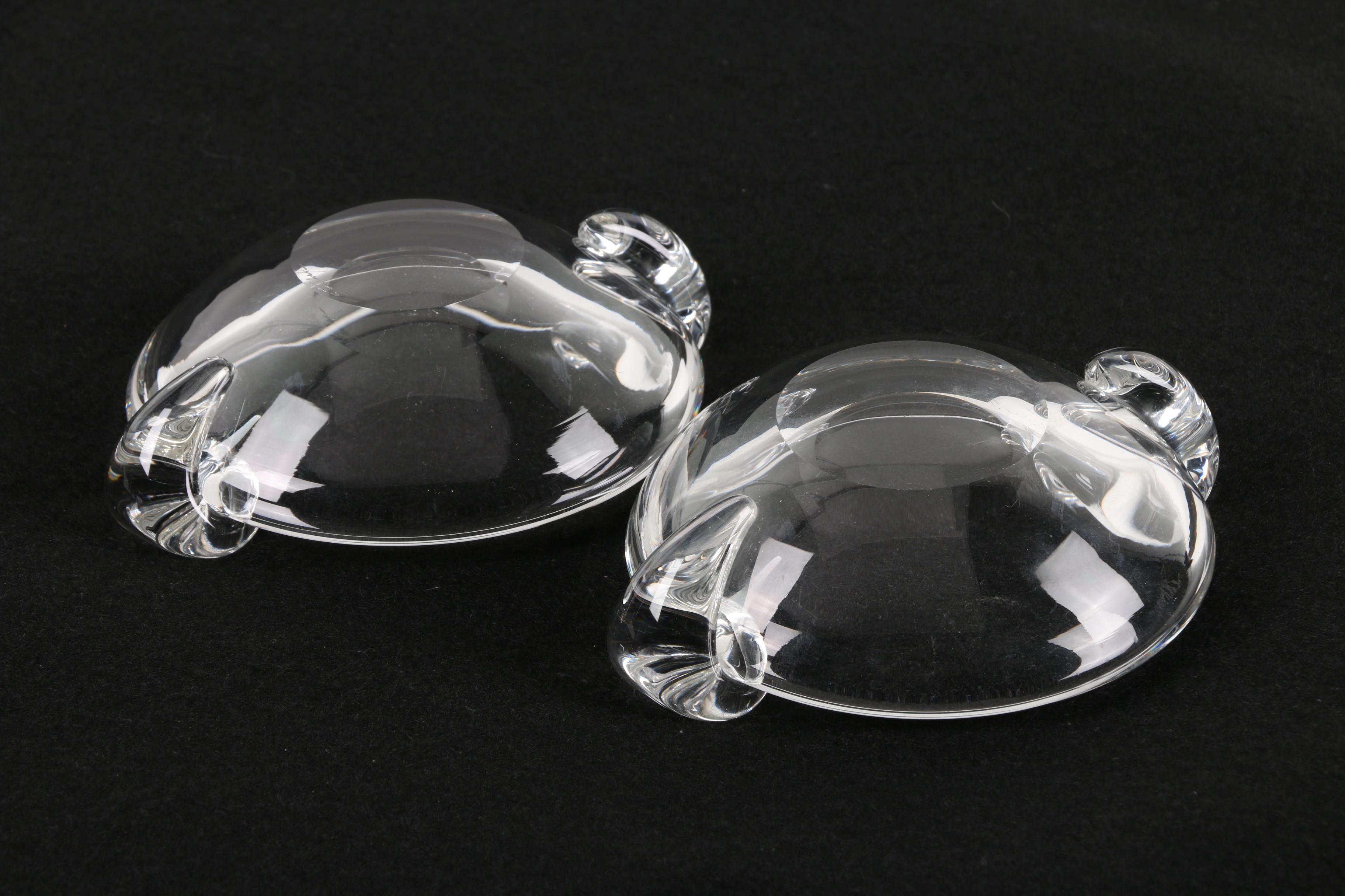 Steuben Glass Ash Receivers