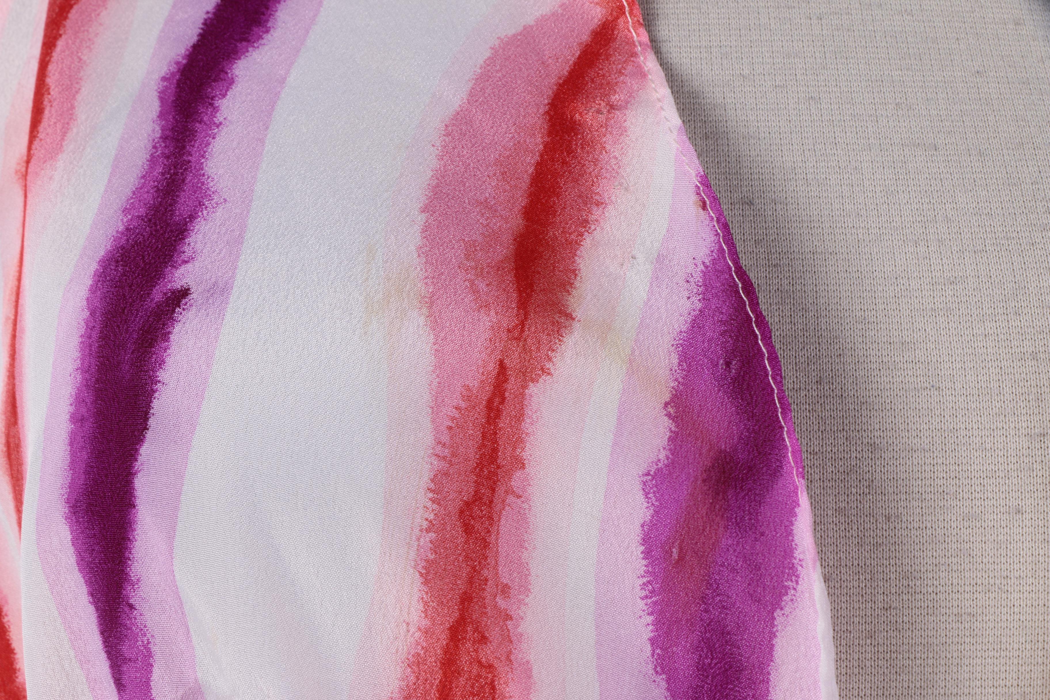 1970s Vintage Halston IV Halter Jumpsuit with Matching Sheer Kimono-Style Robe