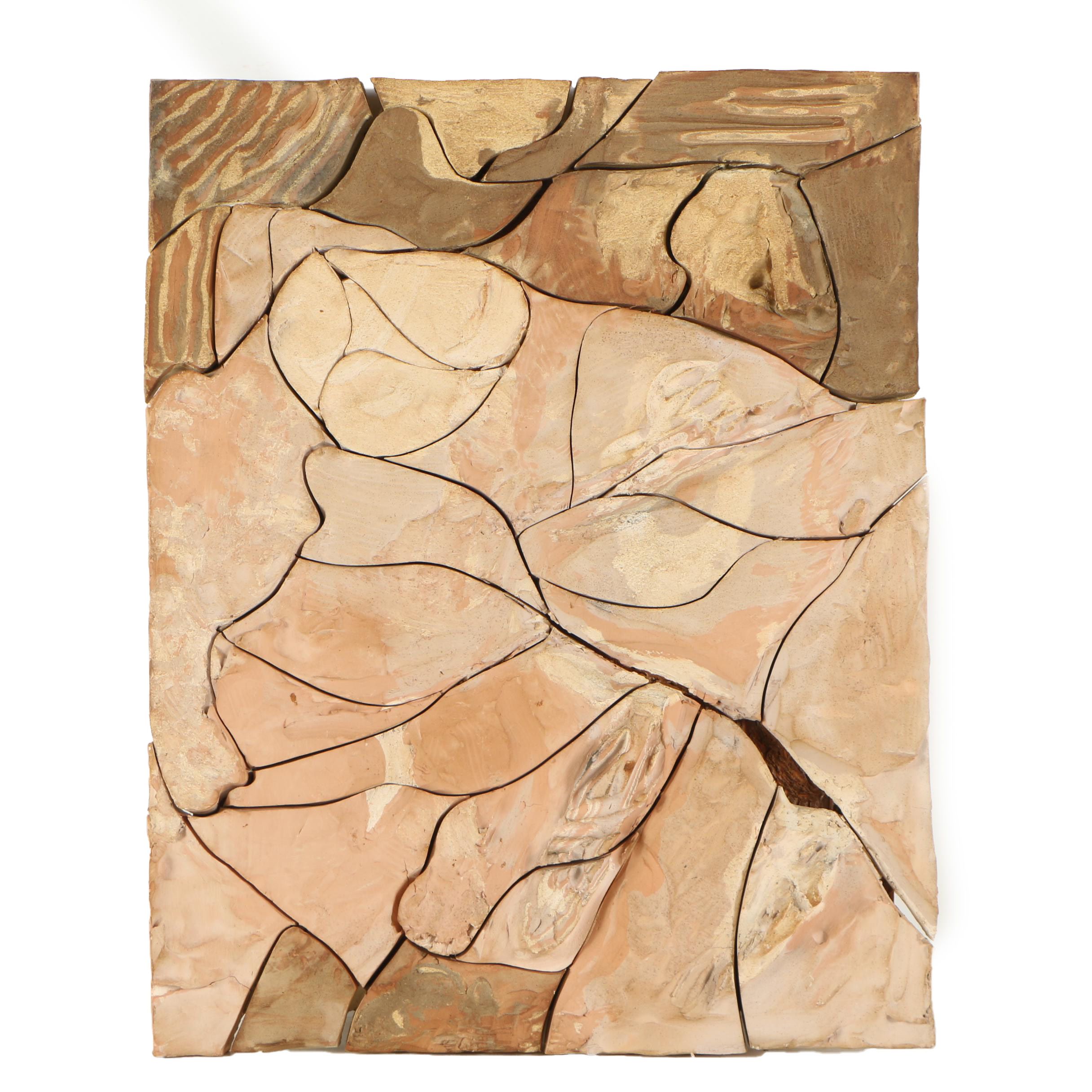 Late 20th Century Hand-Colored Plaster Wall Hanging