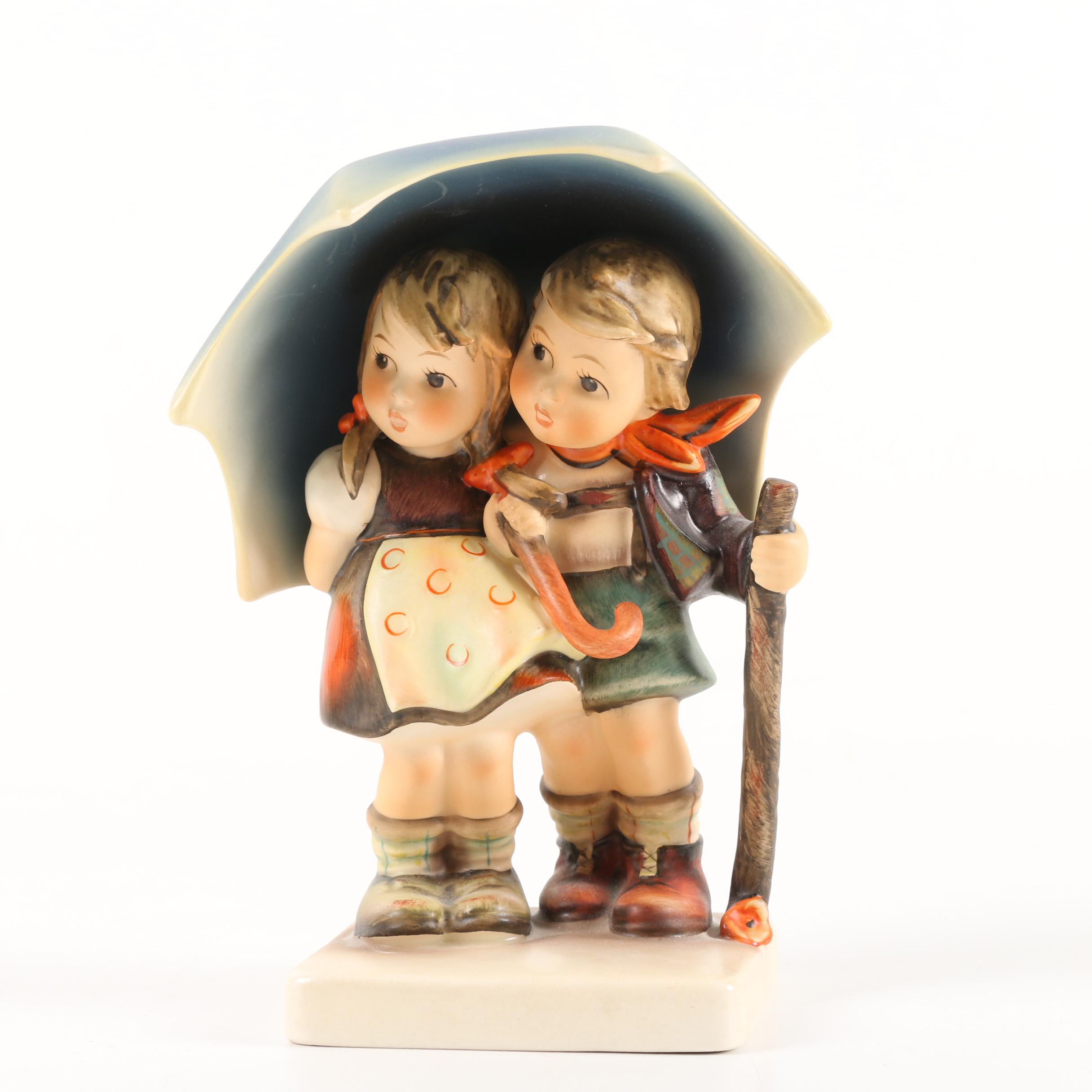 Vintage Goebel M.I. Hummel "Stormy Weather" Hand-Painted Figurine