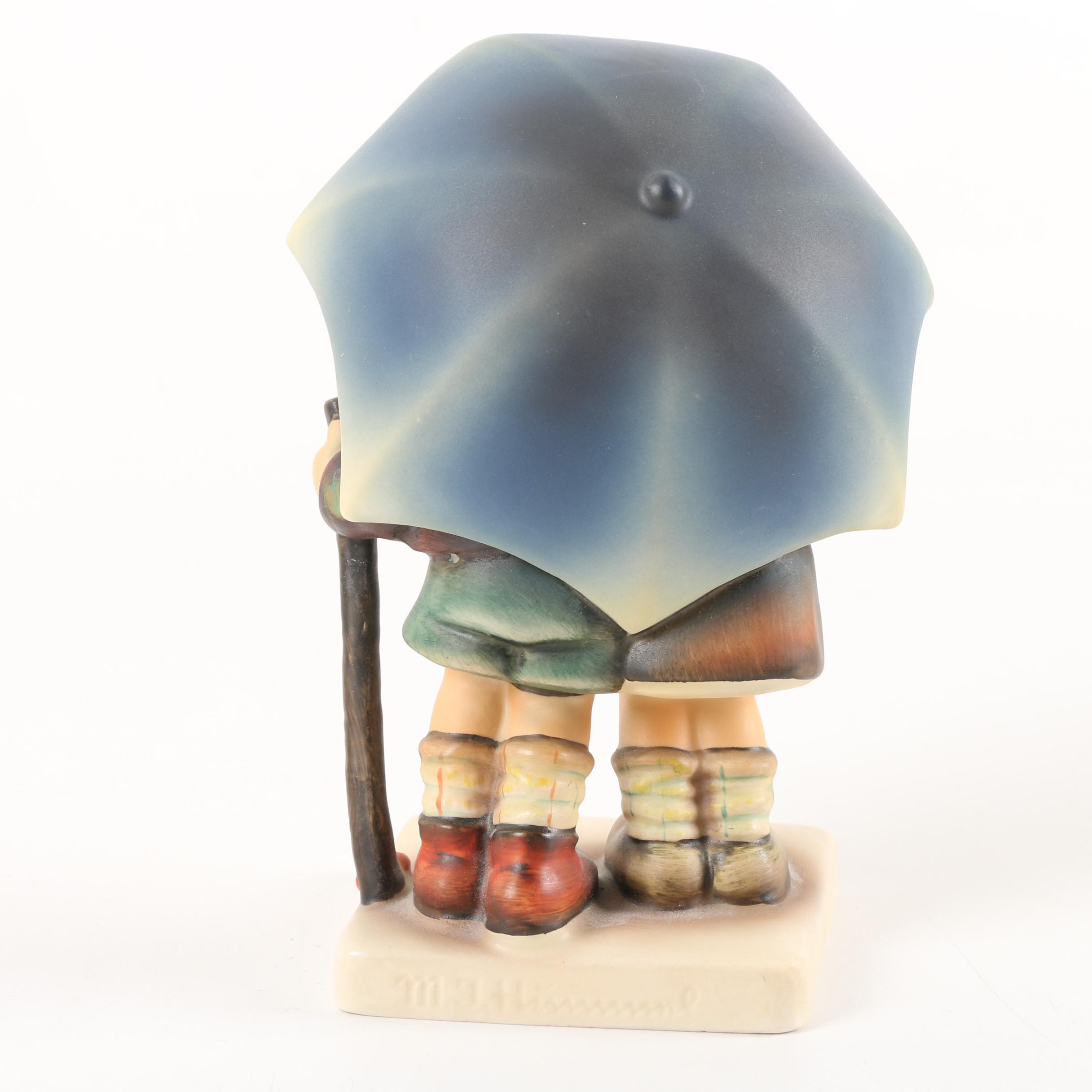 Vintage Goebel M.I. Hummel "Stormy Weather" Hand-Painted Figurine