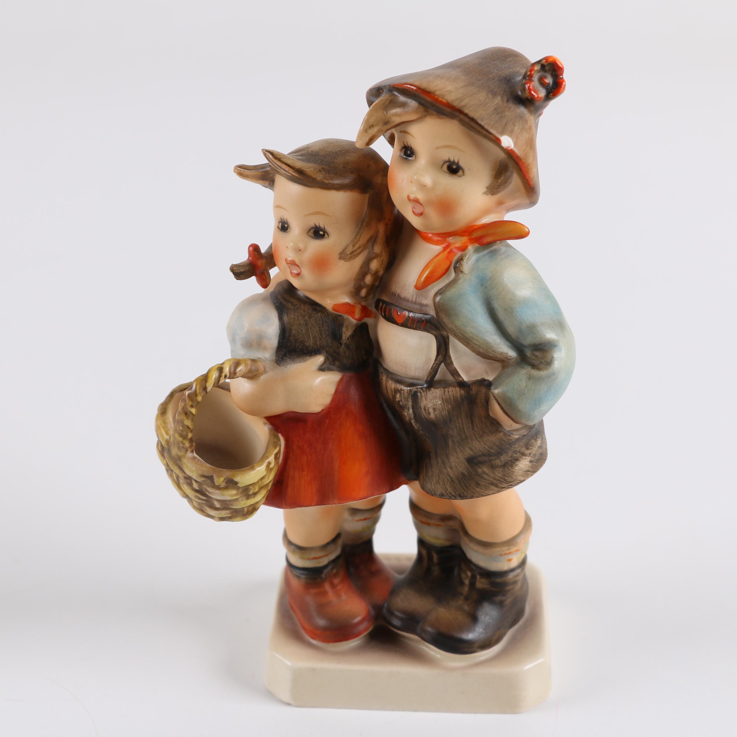 Vintage Hummel Figurines including "Little Hiker" and "Post Man"