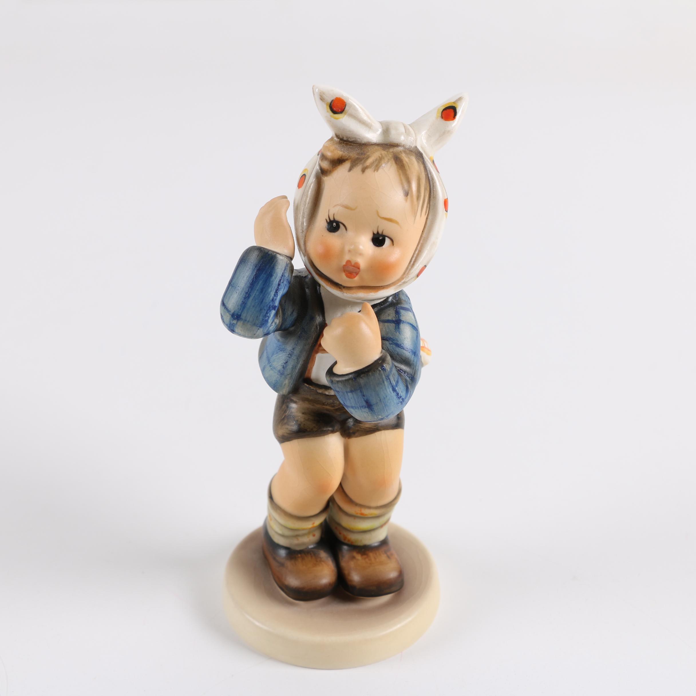 Vintage Hummel Figurines including "Little Hiker" and "Post Man"