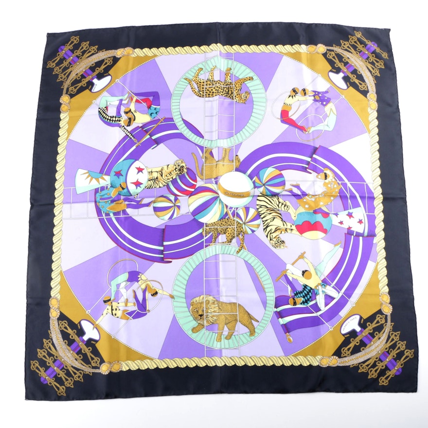 Hermès of Paris “Circus” Silk Scarf