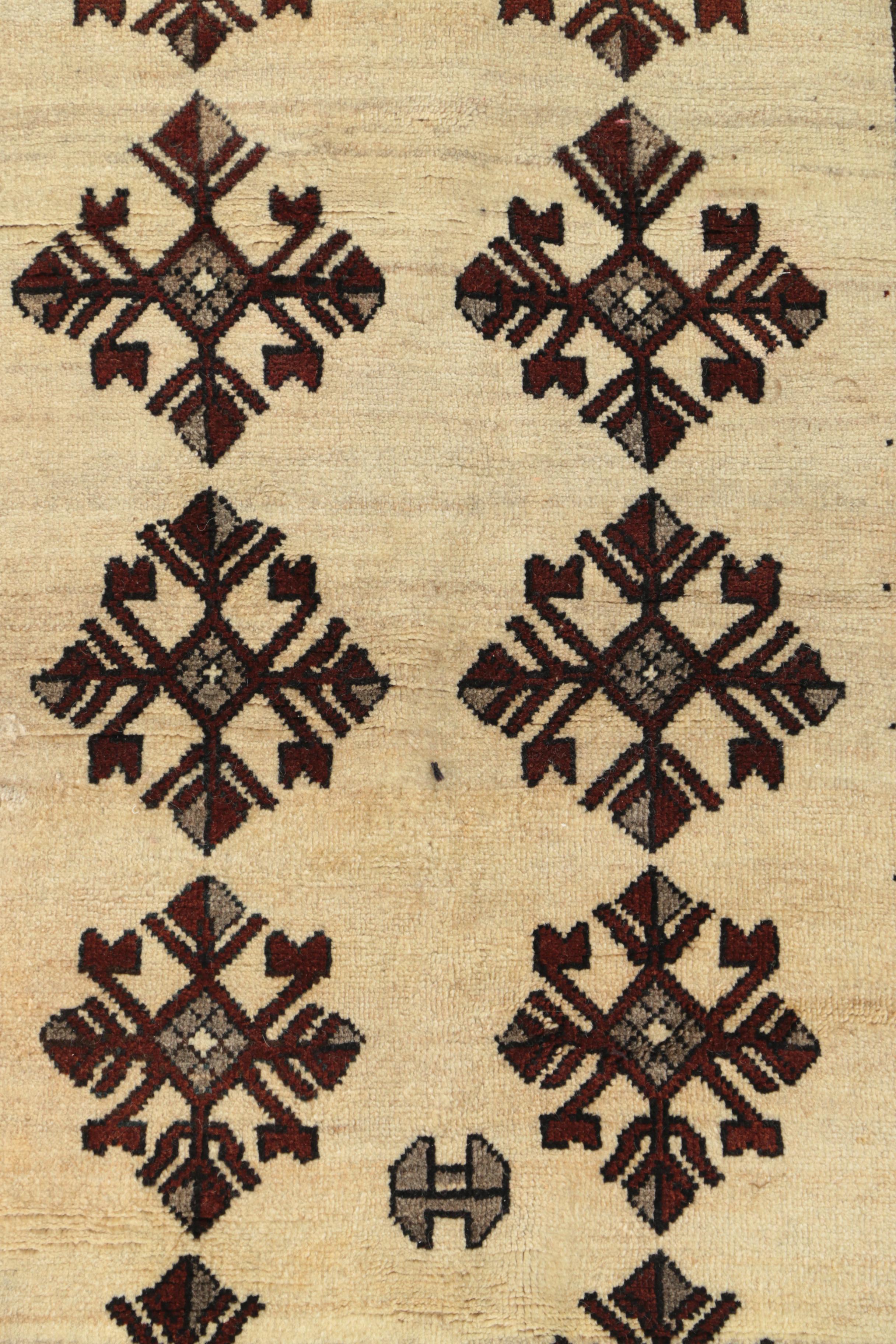 Hand-Knotted Inscribed Persian "Village" Wool Long Rug