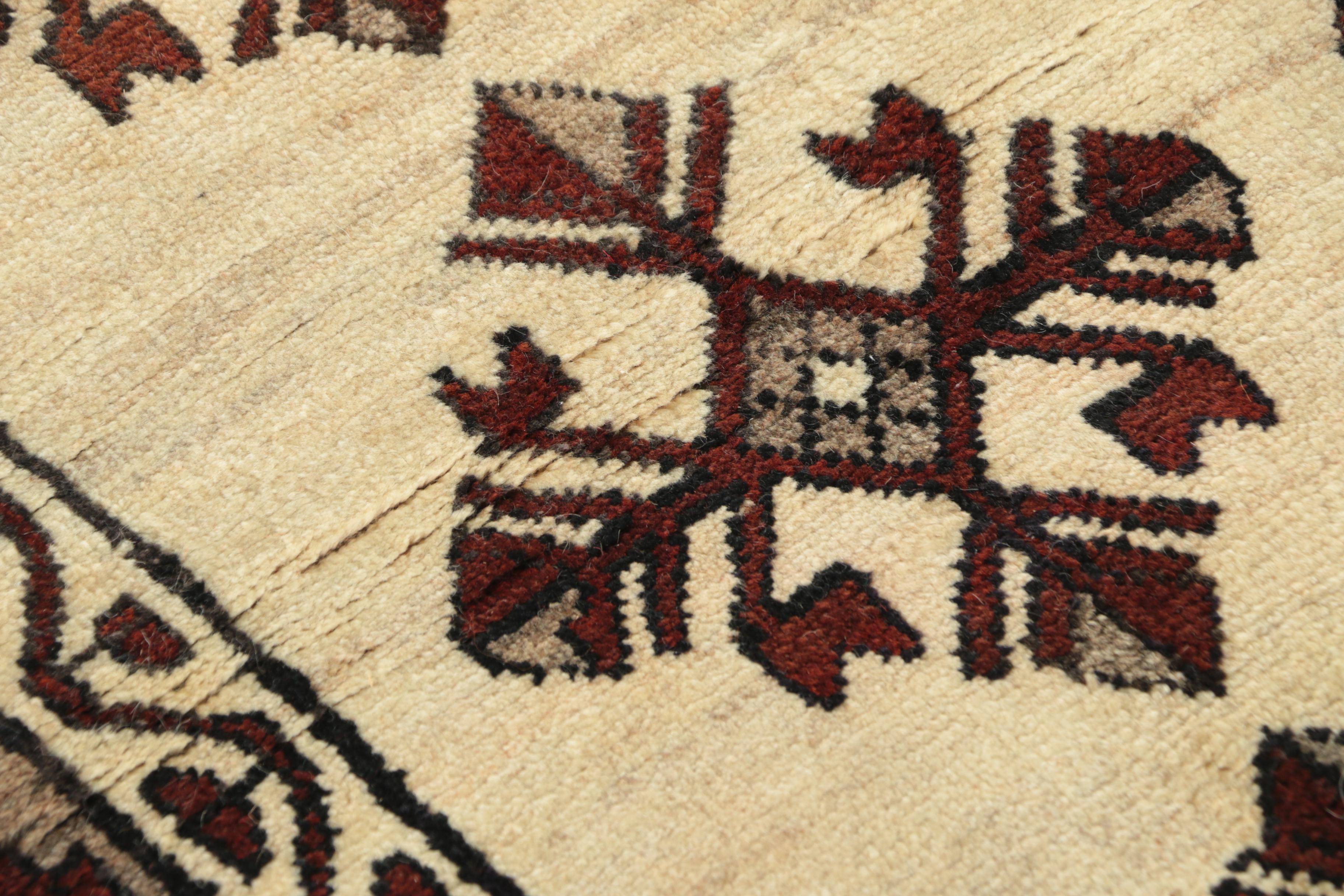 Hand-Knotted Inscribed Persian "Village" Wool Long Rug