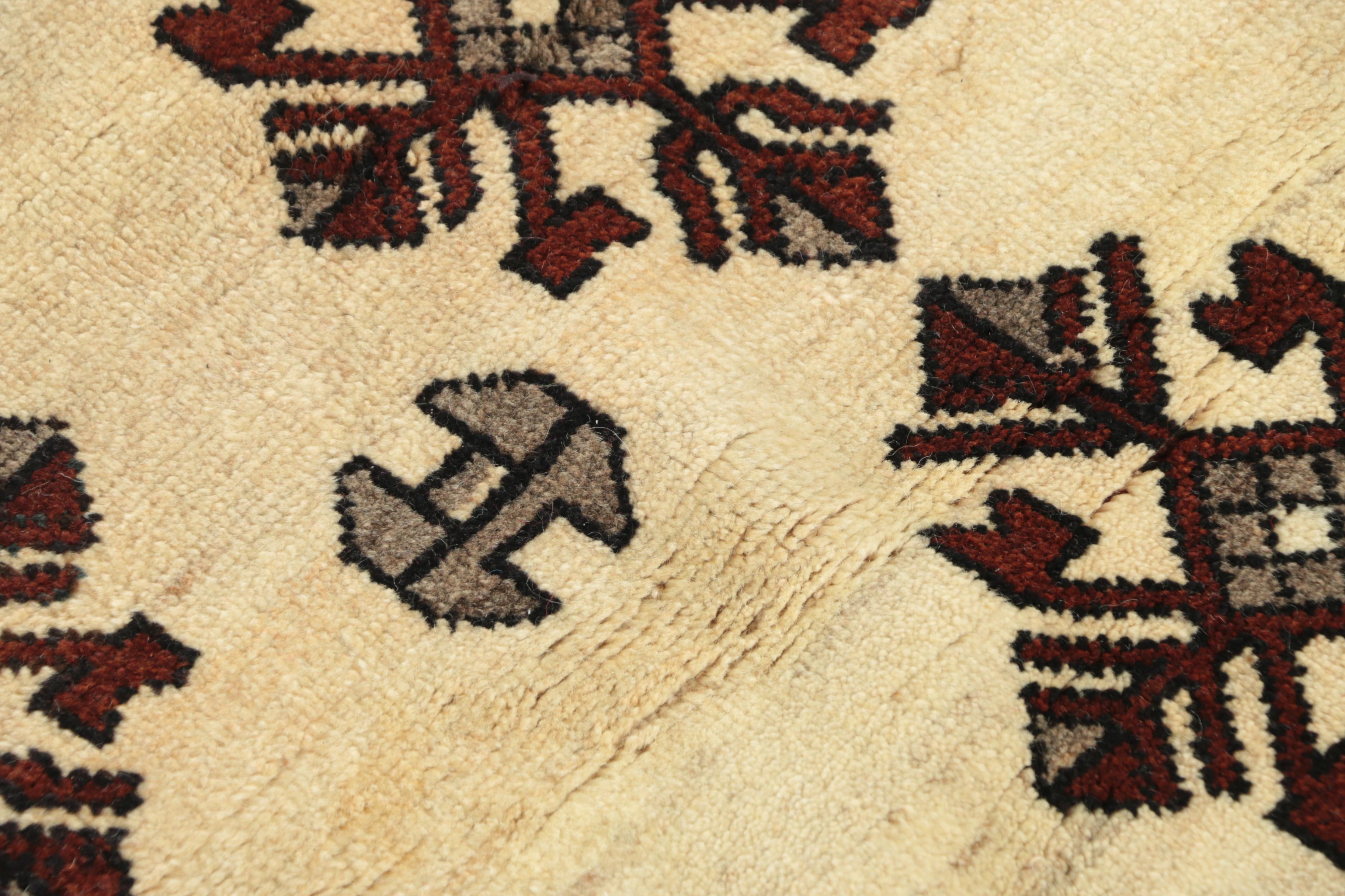 Hand-Knotted Inscribed Persian "Village" Wool Long Rug