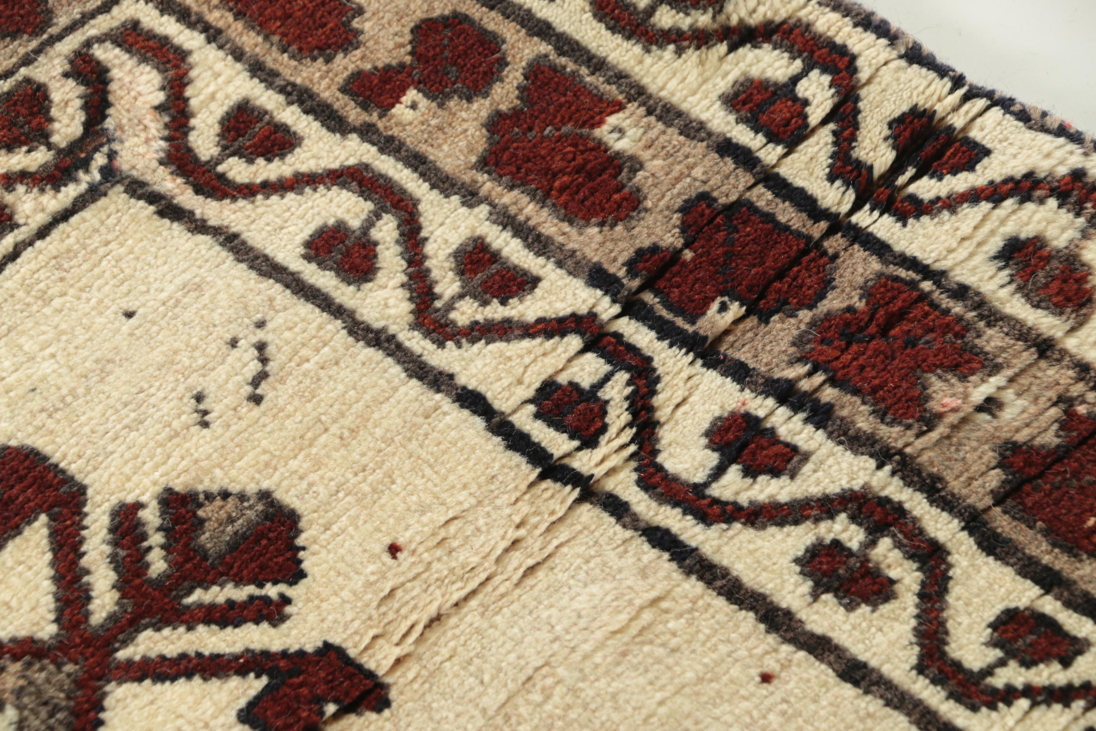 Hand-Knotted Inscribed Persian "Village" Wool Long Rug