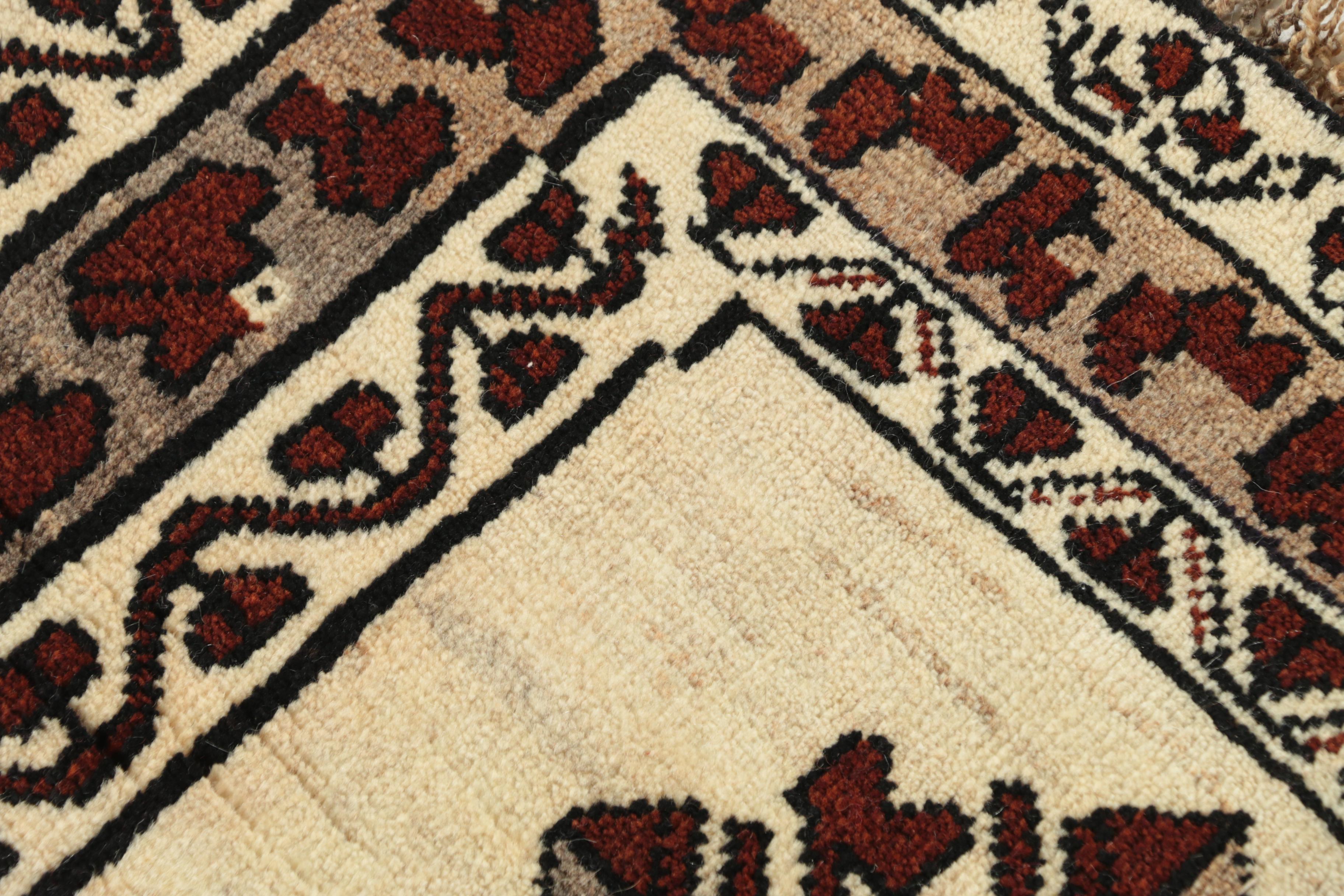 Hand-Knotted Inscribed Persian "Village" Wool Long Rug