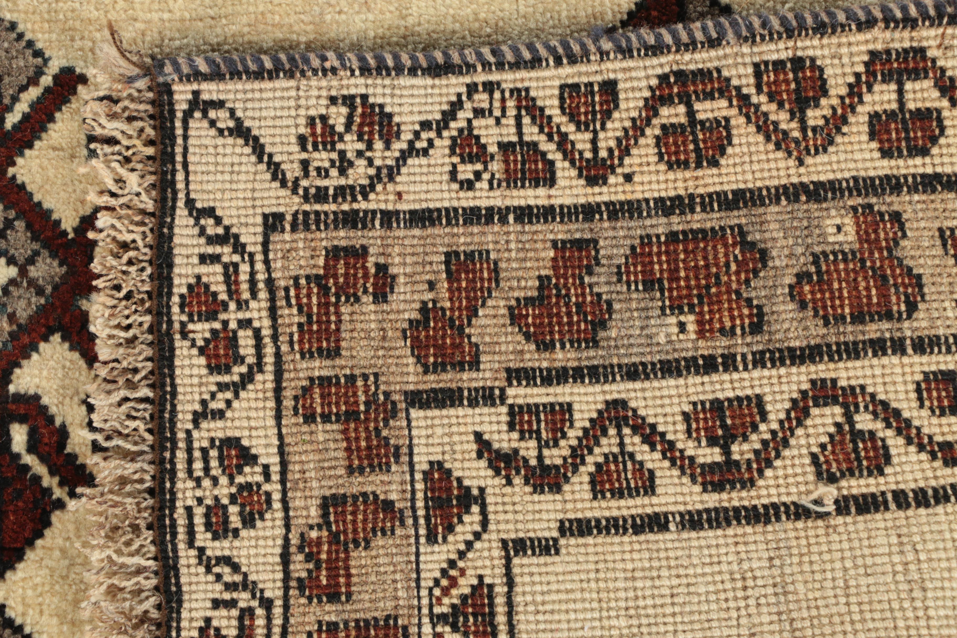 Hand-Knotted Inscribed Persian "Village" Wool Long Rug