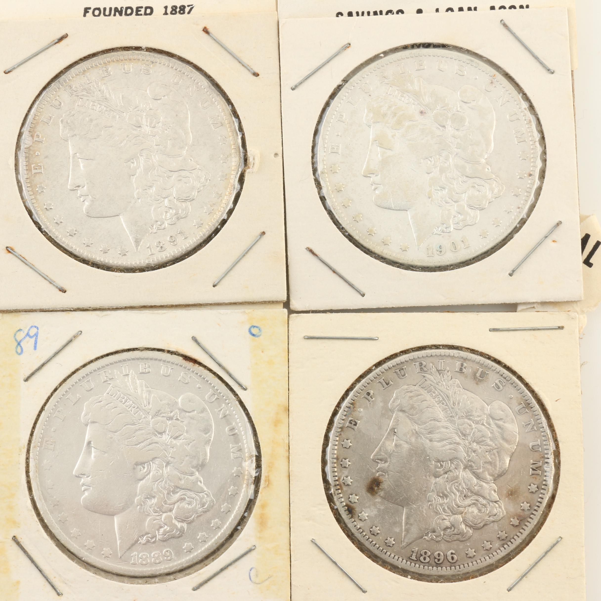 Ten Morgan Silver Dollars