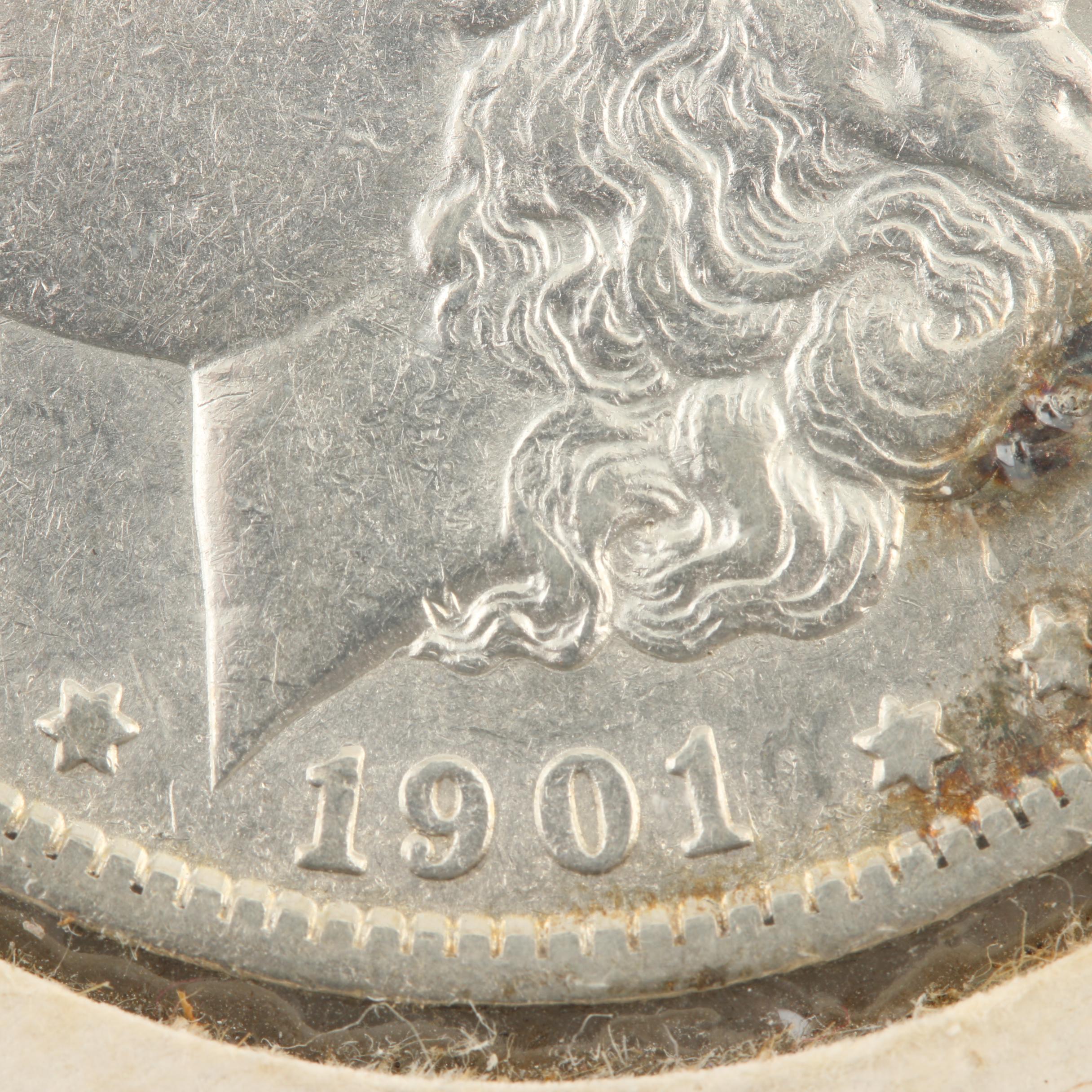 Ten Morgan Silver Dollars