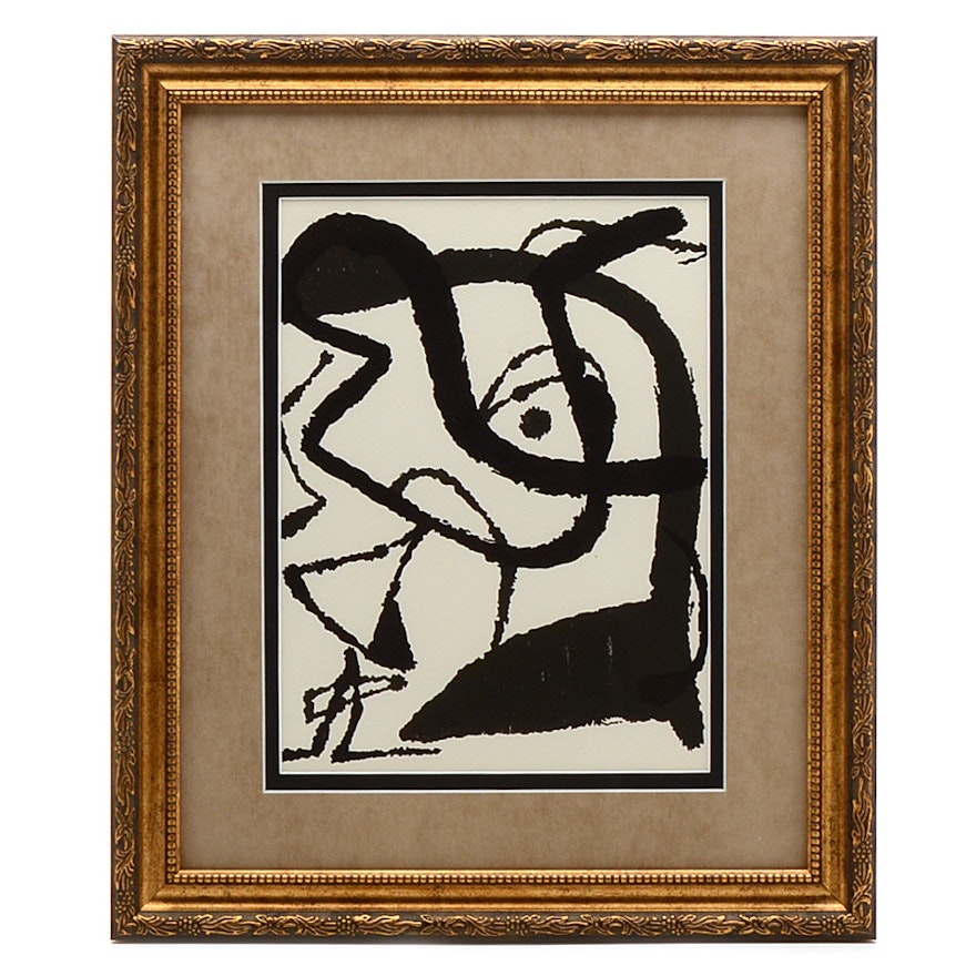 Joan Miró 1979 Woodblock Print "Miro Graveur IX"