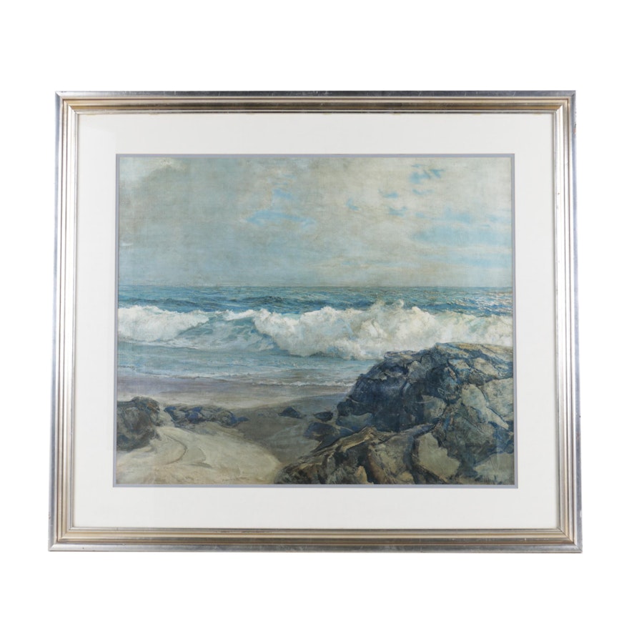 Giclée Reproduction on Paper after Frederick Judd Waugh Seascape Painting