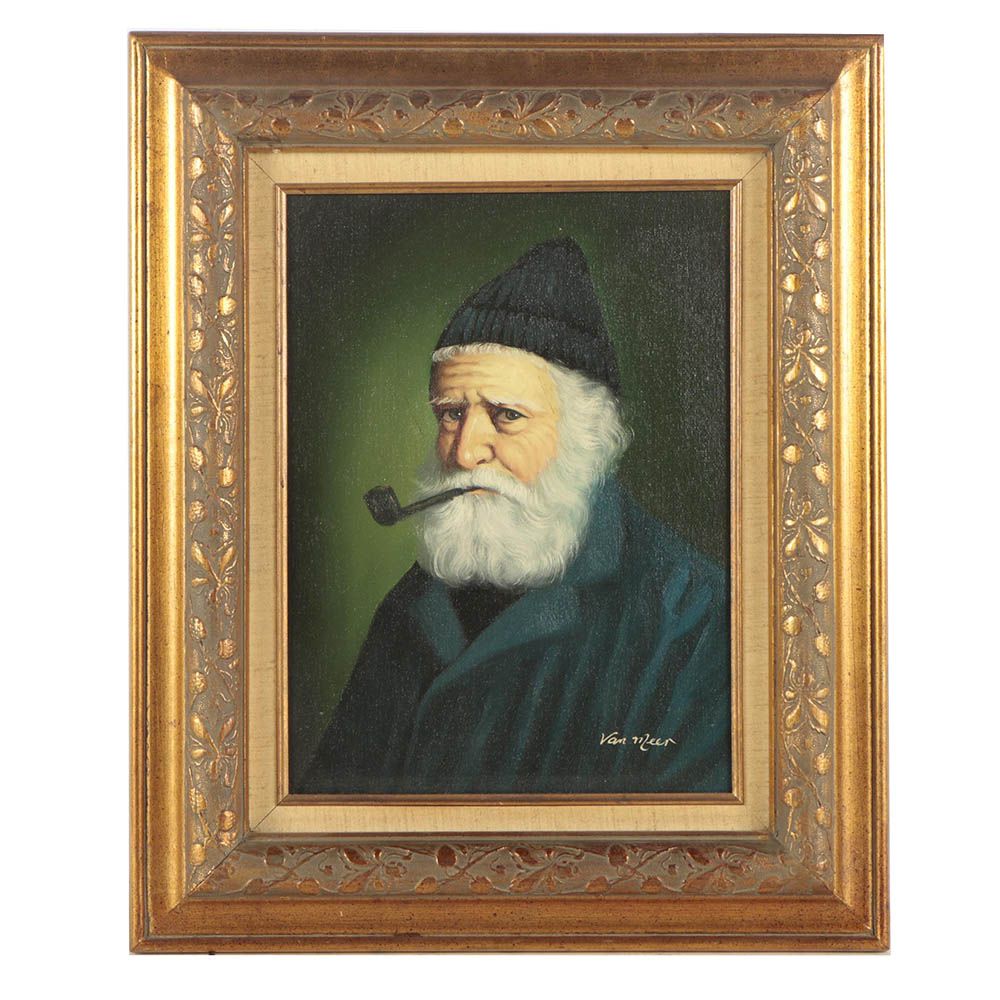 Van Meer Vintage Oil Painting
