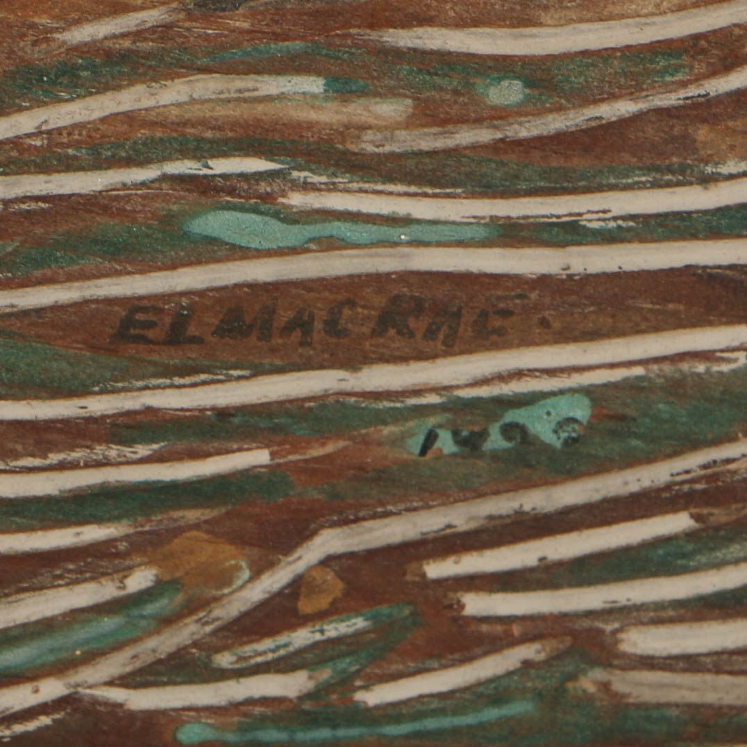 Elmer Livingston MacRae Woodcut Block of a Clipper Ship