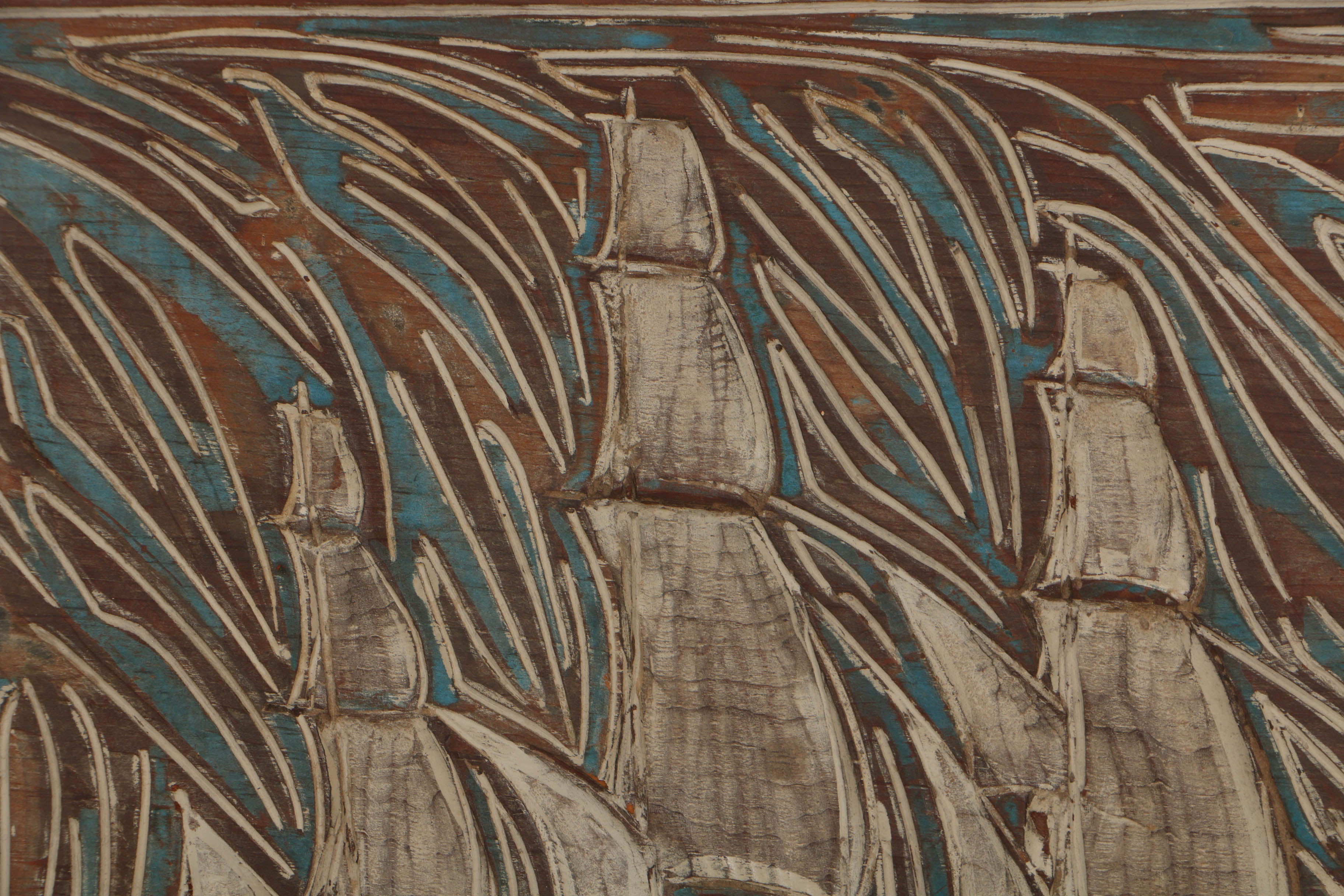 Elmer Livingston MacRae Woodcut Block of a Clipper Ship