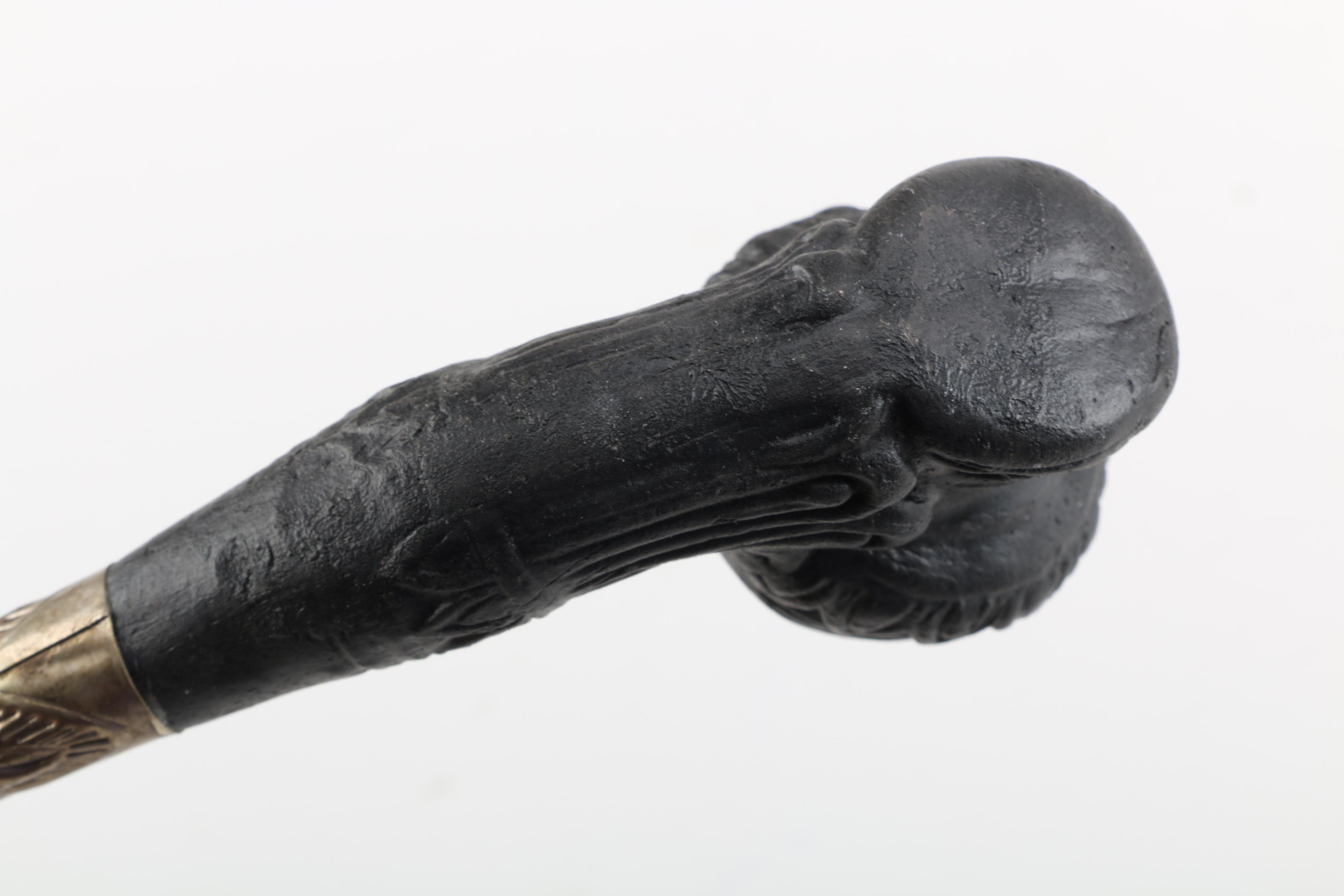 Vintage Brass and Earthenware Tobacco Pipe