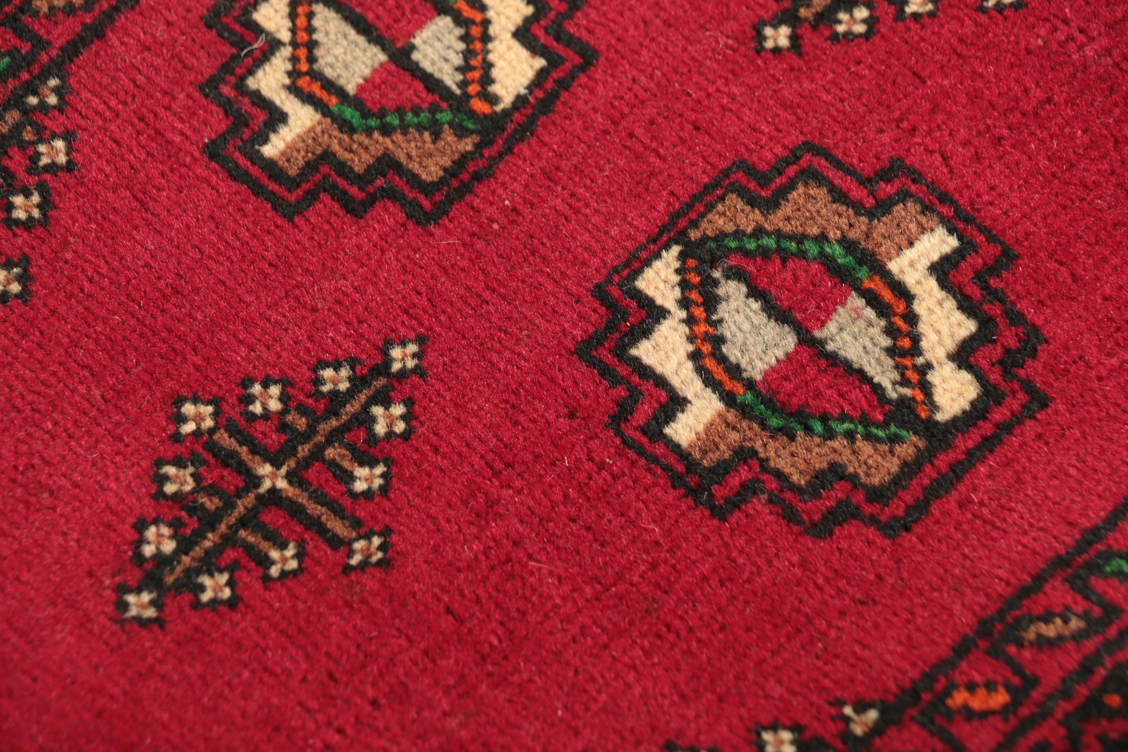 Hand-Knotted Bokhara Wool Accent Rug