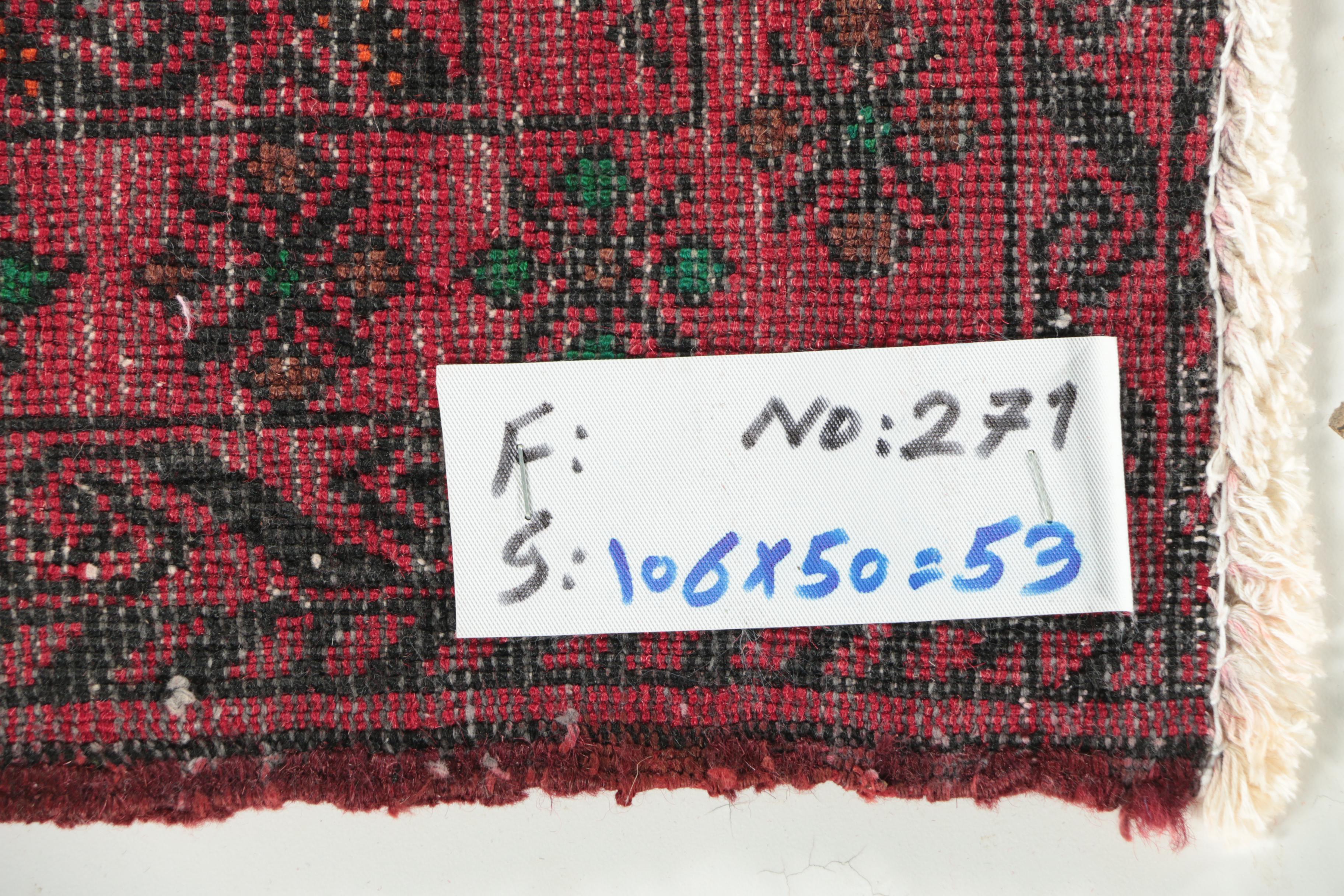 Hand-Knotted Bokhara Wool Accent Rug