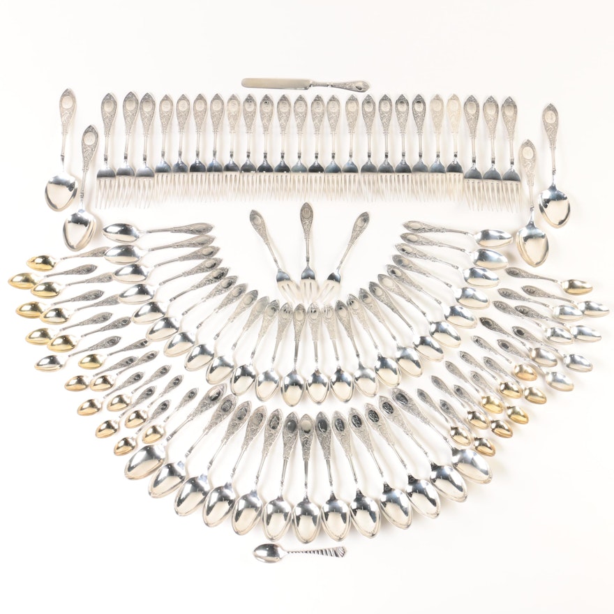 Whiting Mfg. Co. "Arabesque" Sterling Silver Flatware Collection