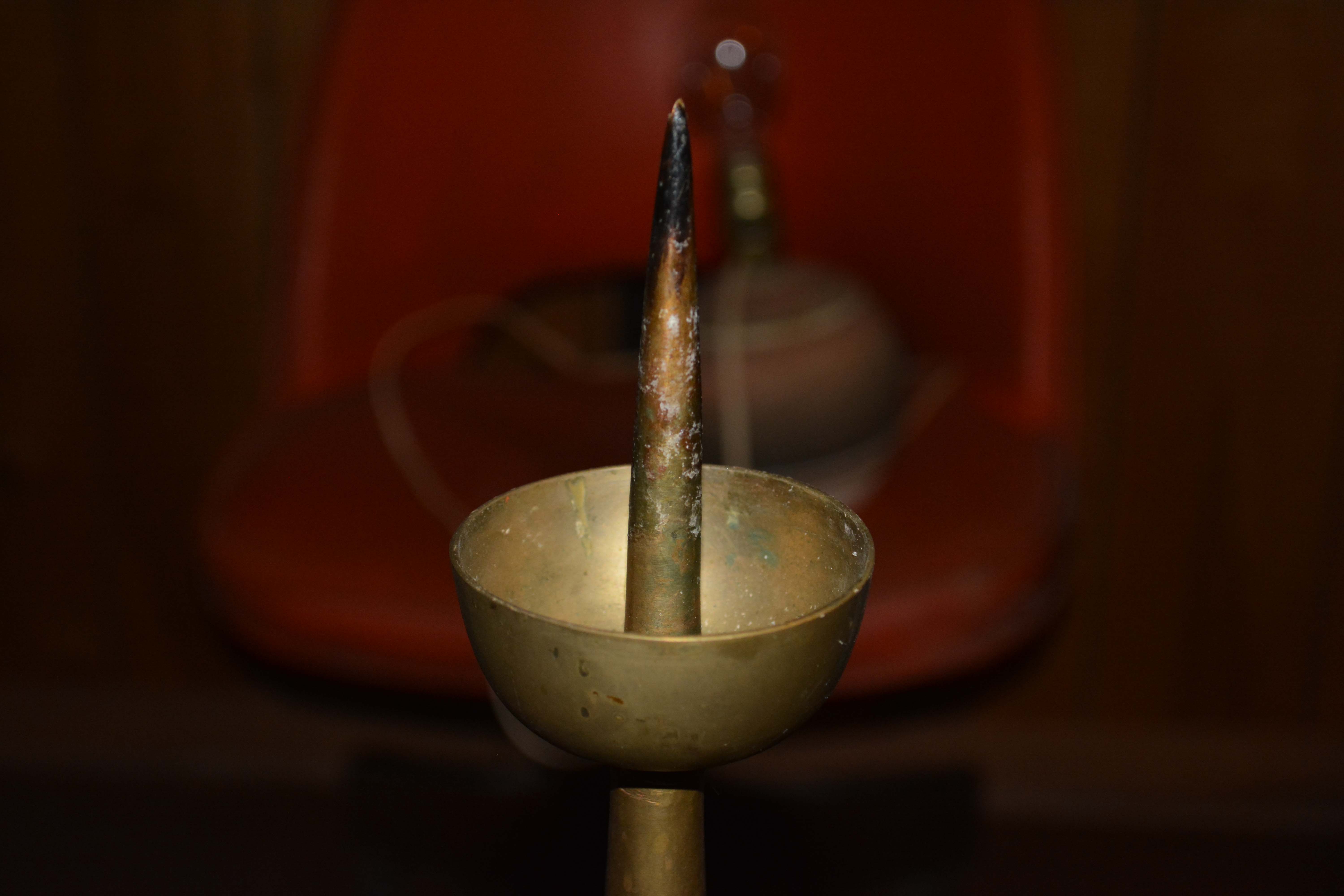 Vintage Brass Pricket Candle Holders