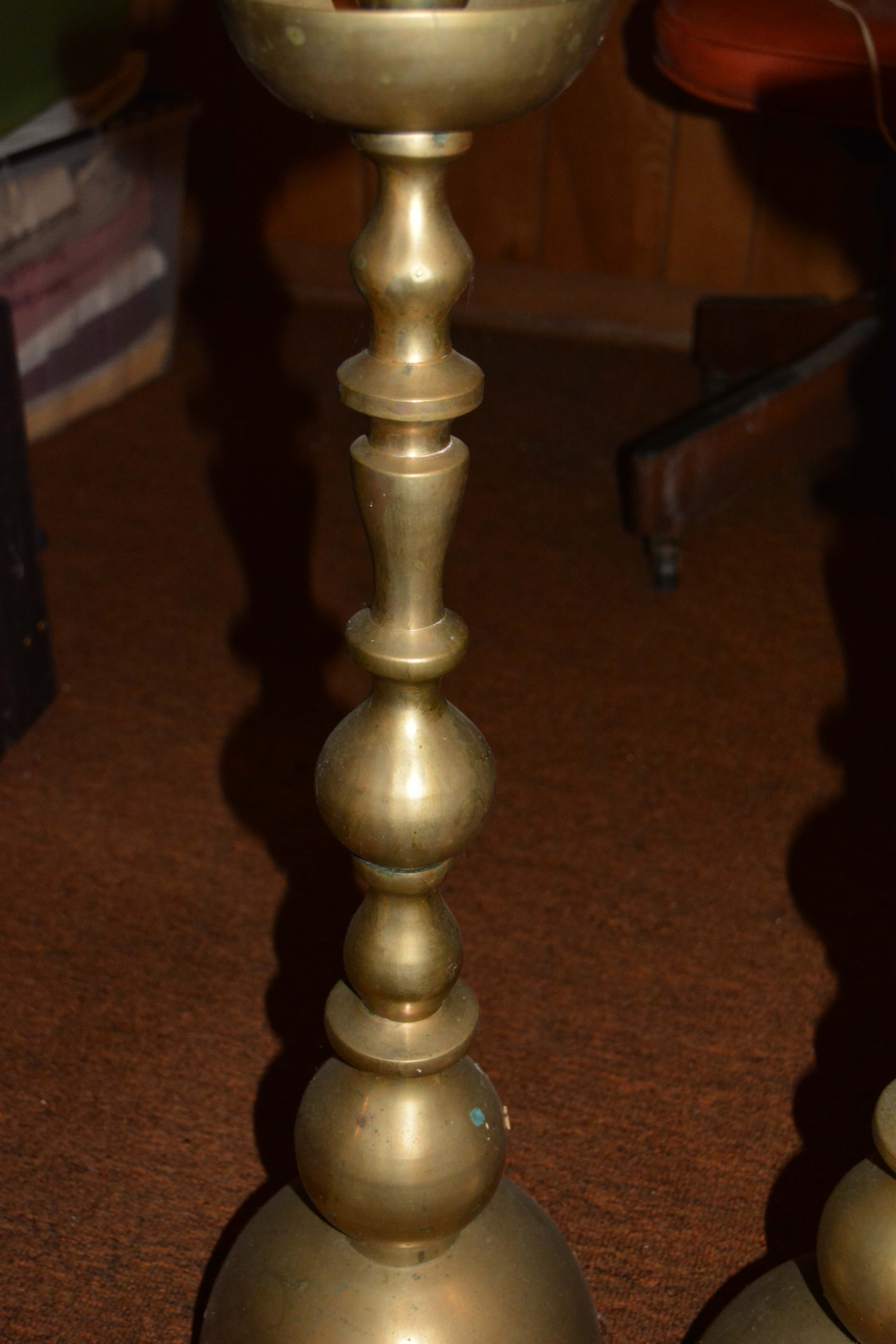 Vintage Brass Pricket Candle Holders