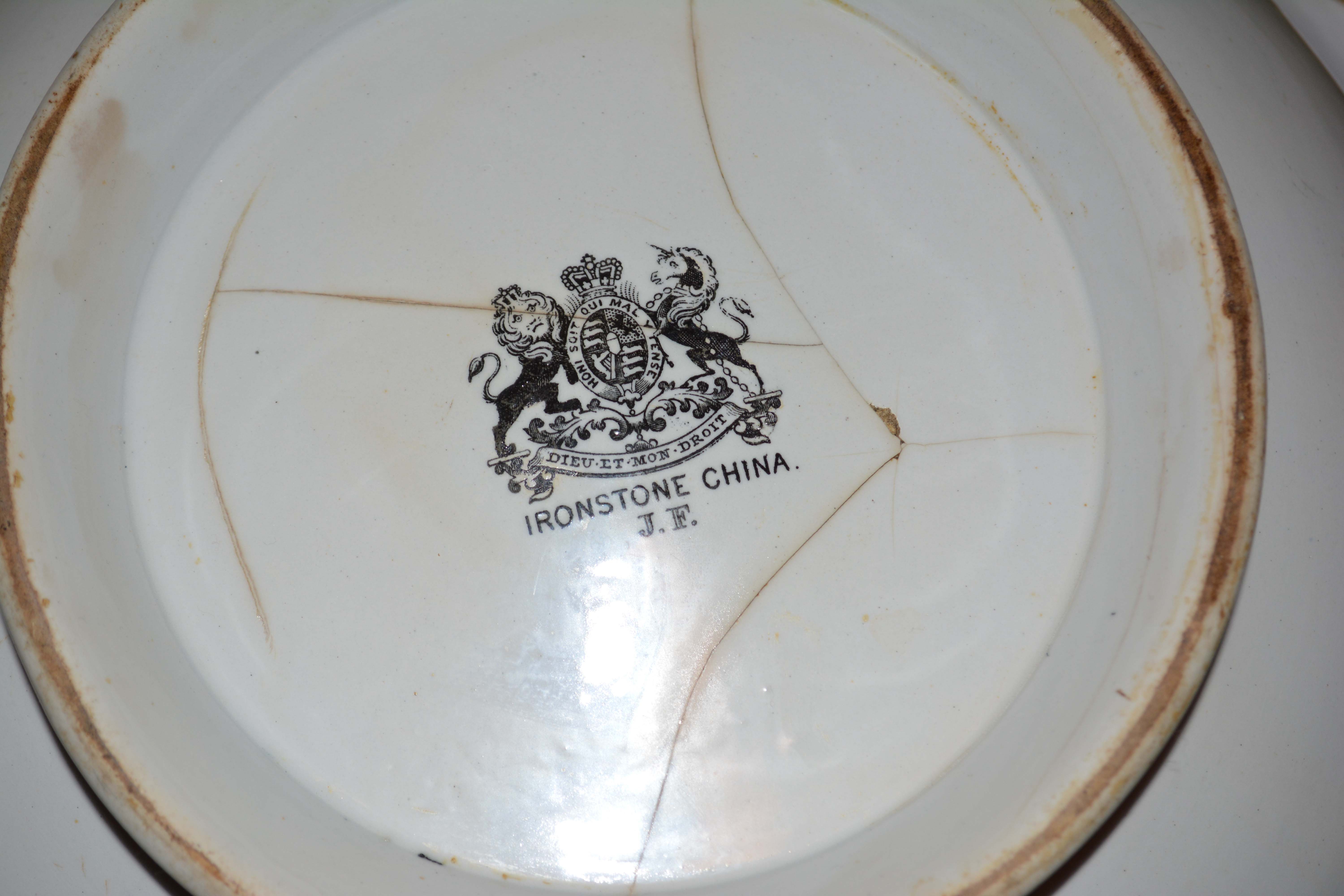 Wash Stand with Ironstone Basin and Pitcher