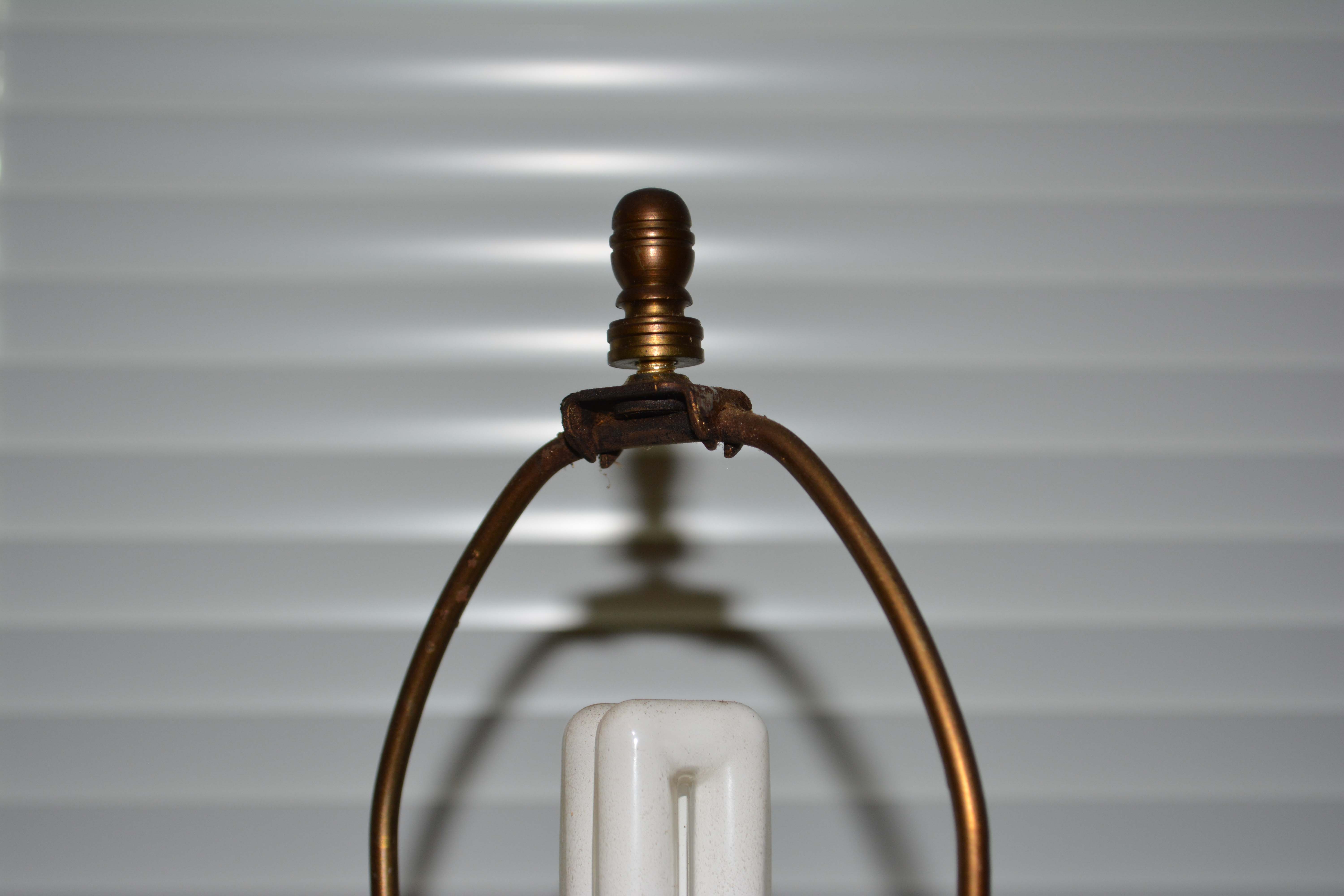 Vintage Marble and Brass Floor Lamp
